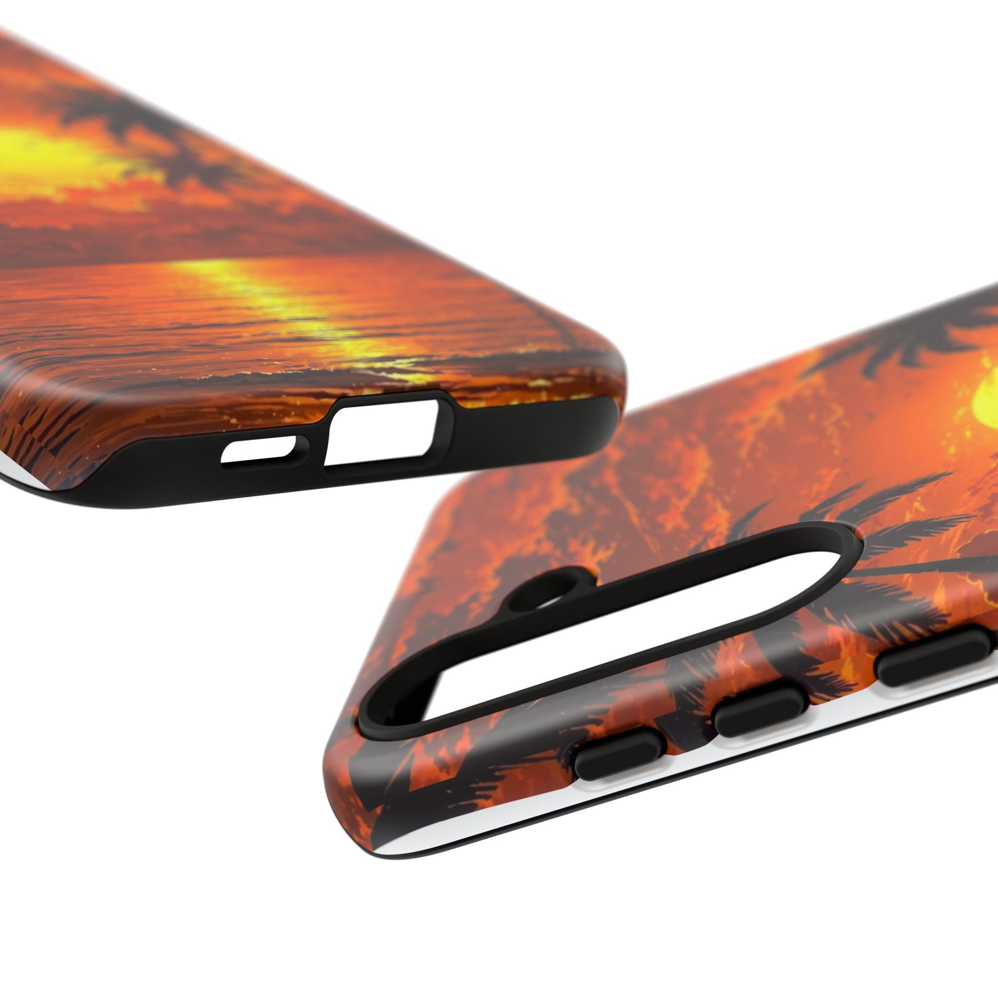 Beautiful Beach Sunset Tough Cases for iPhones, Samsung, and Pixel
