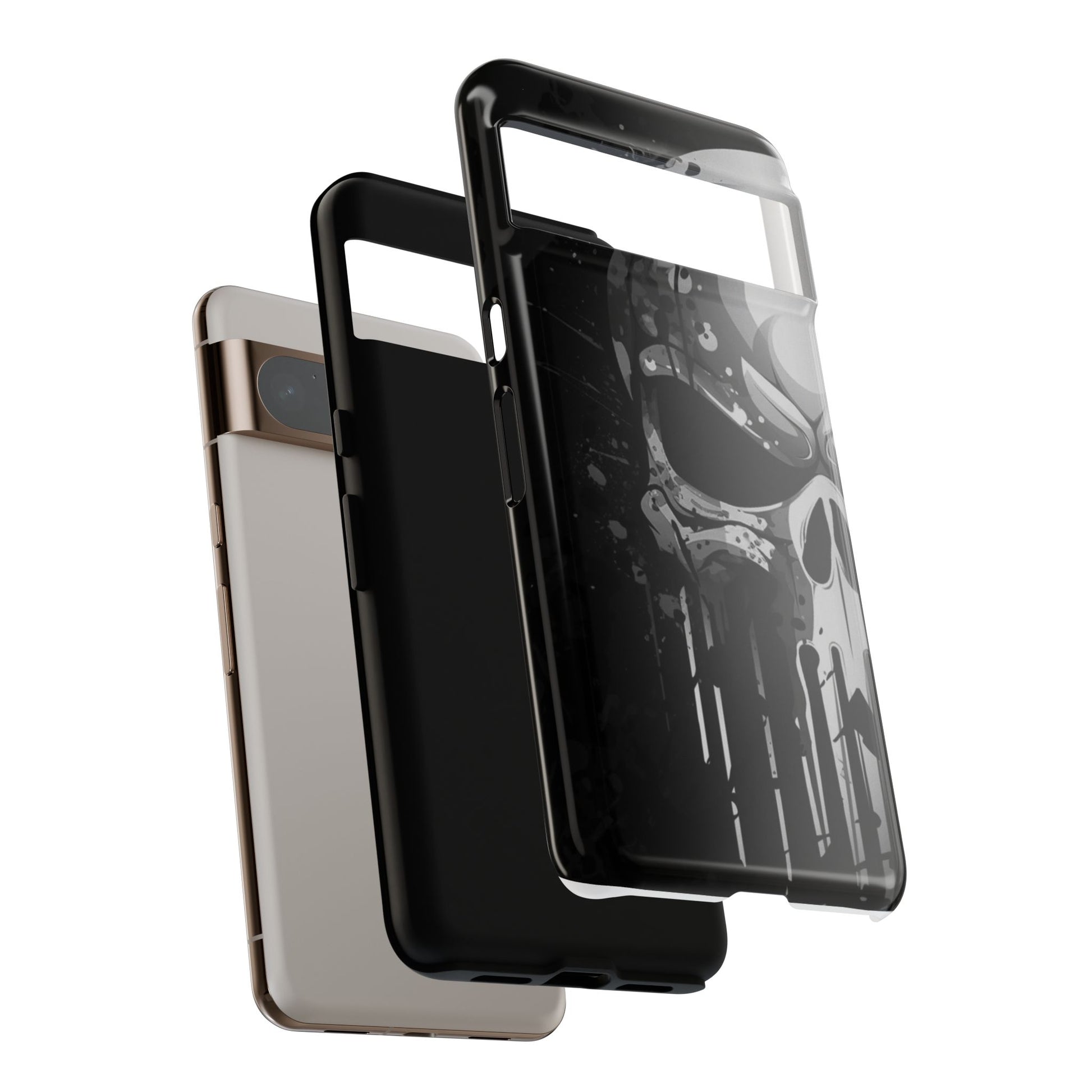 Punisher Skull Tough Cases for iPhones, Samsung, and Pixel