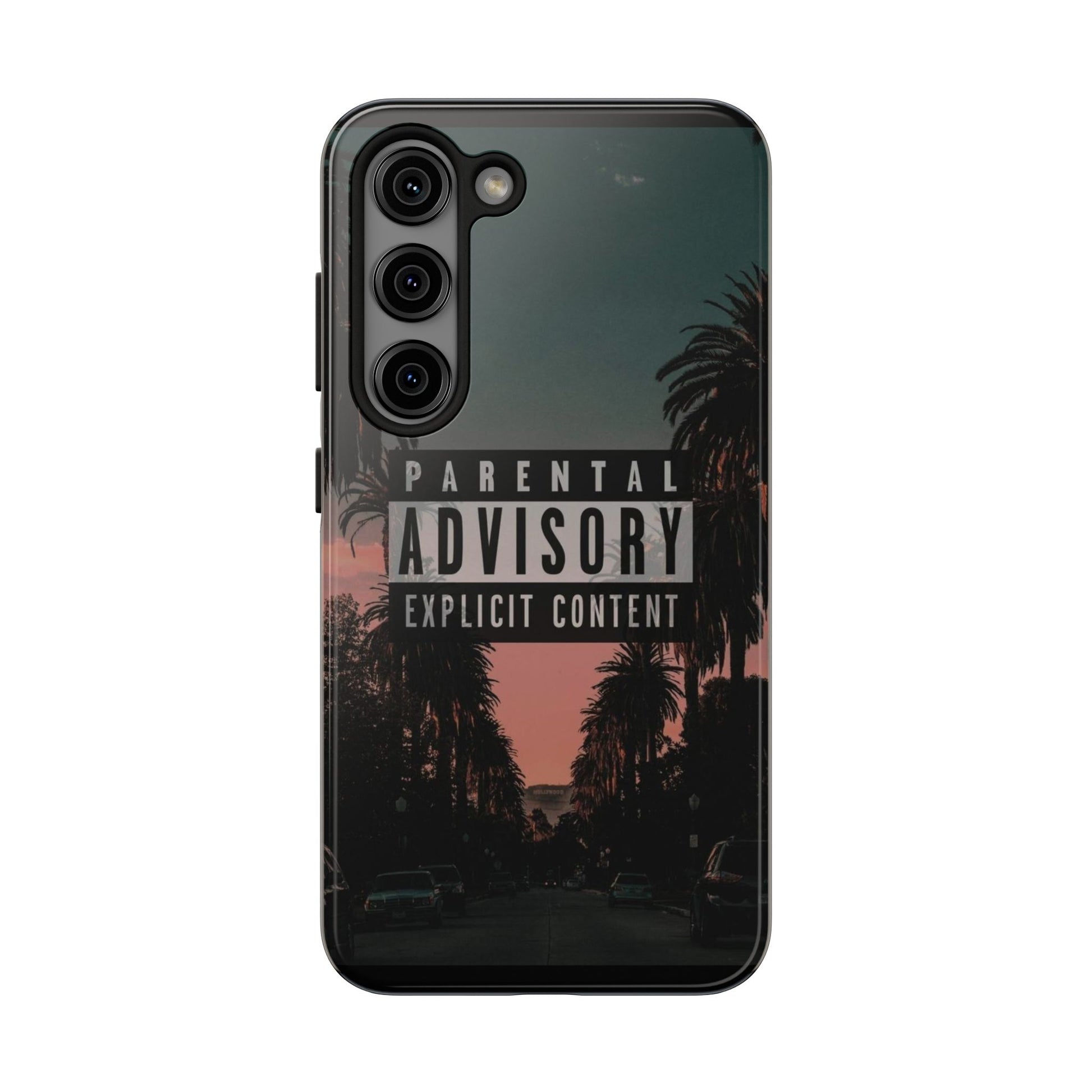 Parental Advisory Tough Phone Cases for Iphones & Samsung Durable