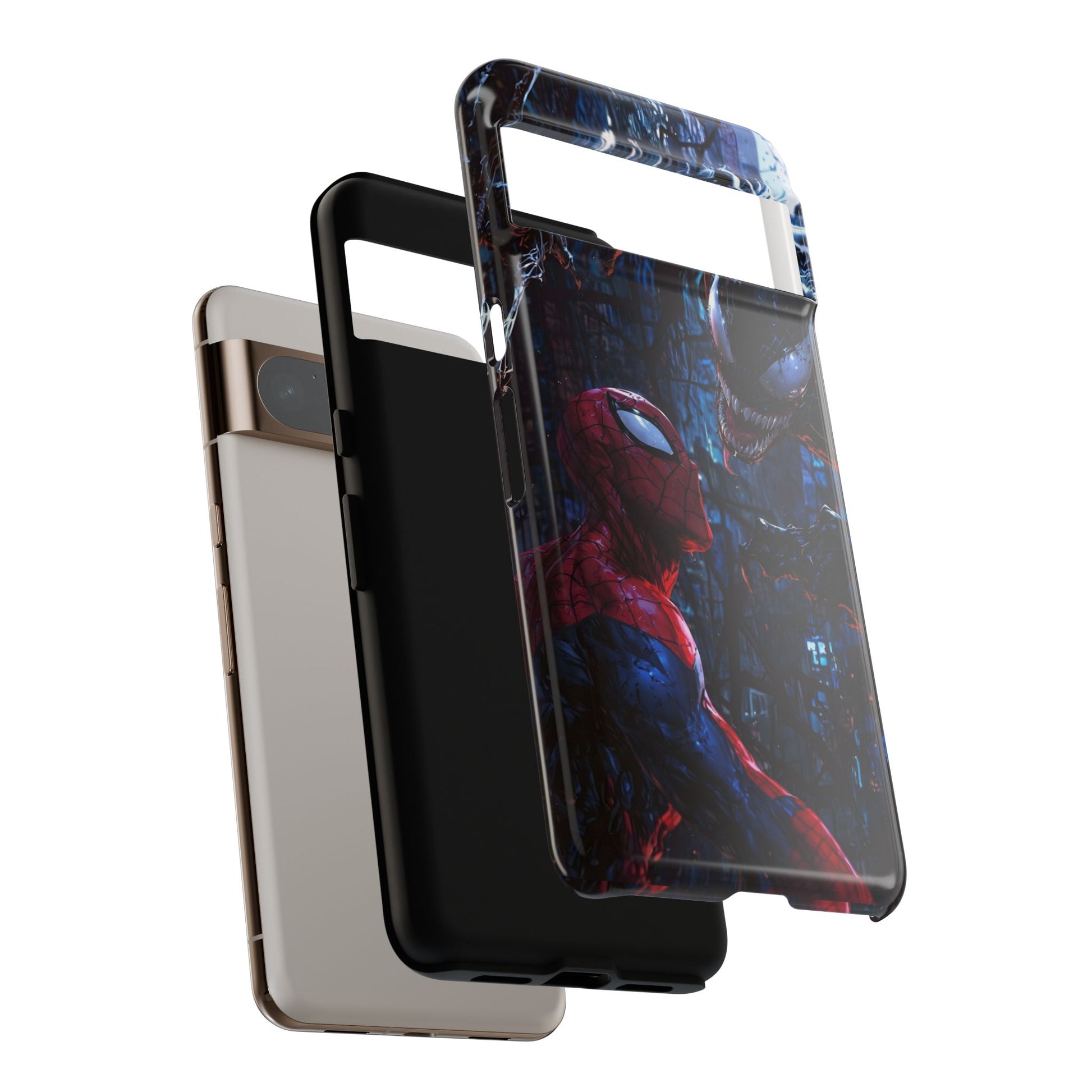 Venom x Spiderman Phone Case, Tough Cases for iPhones, Samsung, and Pixel