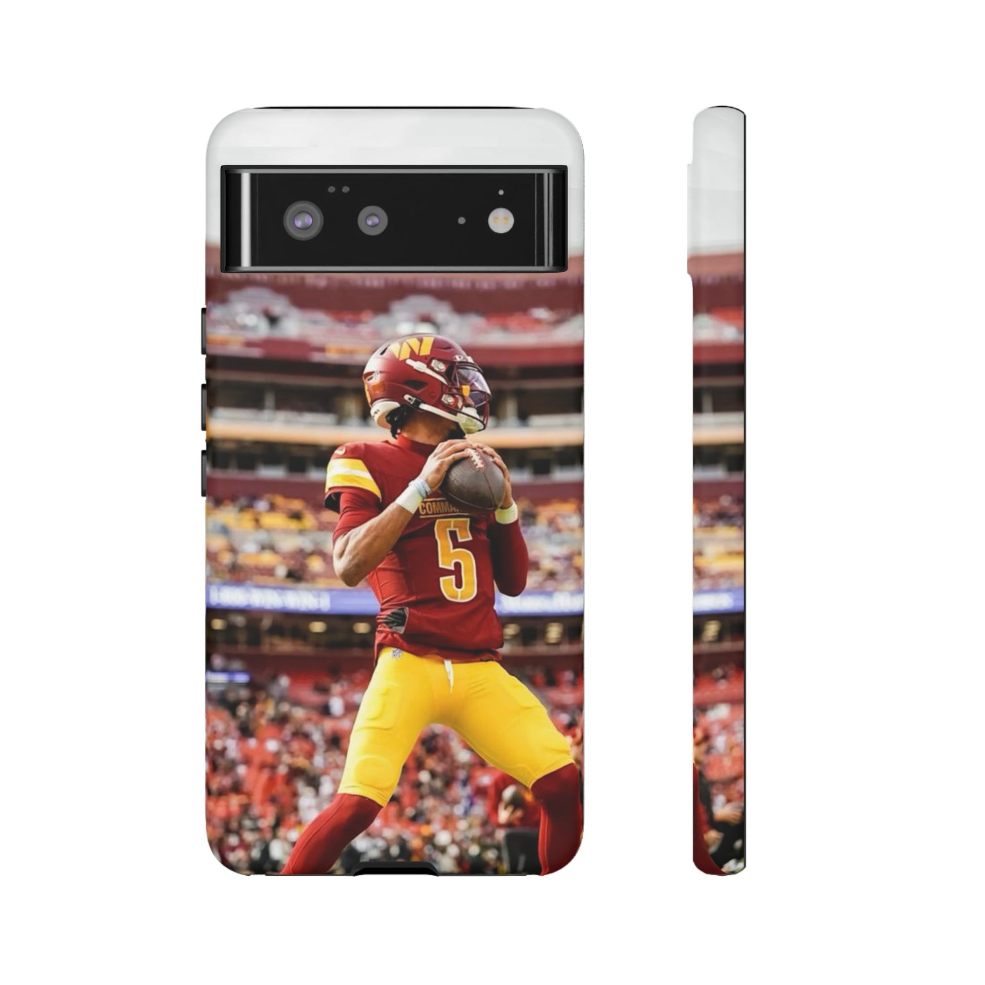 Jayden Daniels Washington Football Tough Cases for iPhones, Samsung, and Pixel
