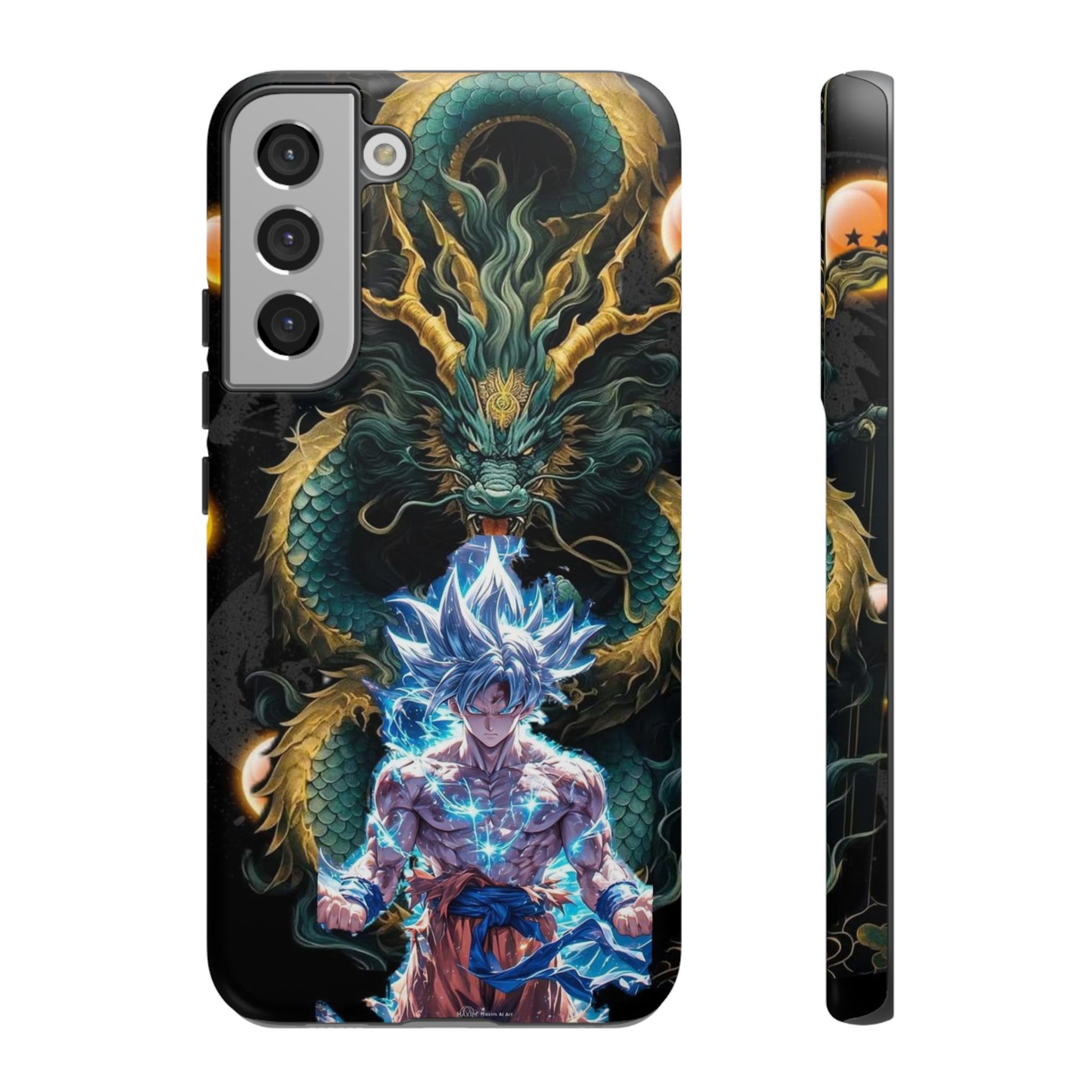 Anime Goku x Shenron Dragonball Z Tough Cases for iPhones, Samsung, and Pixel