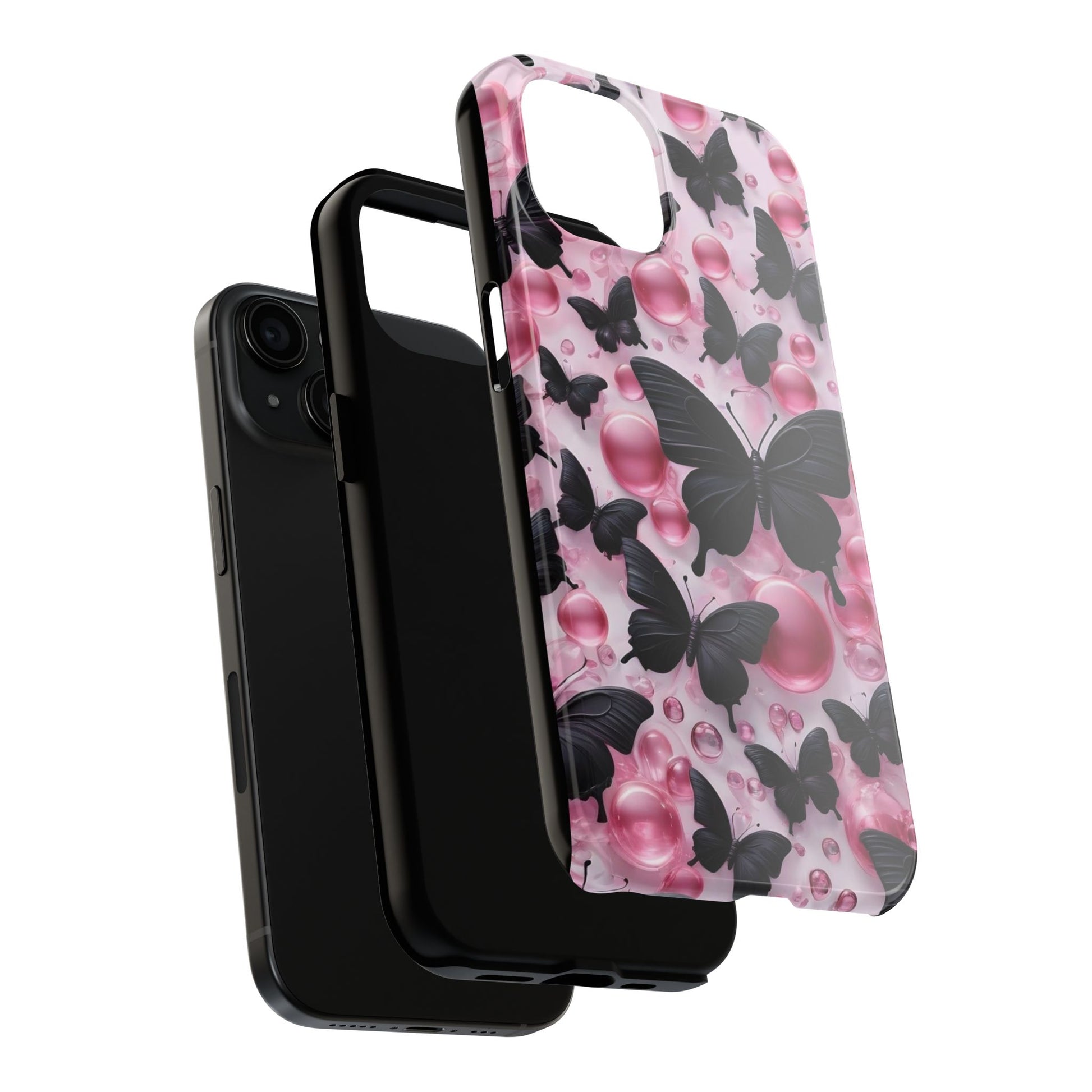 Pearls and Butterflies Theme Phone Cases for iPhones & Samsung Phones