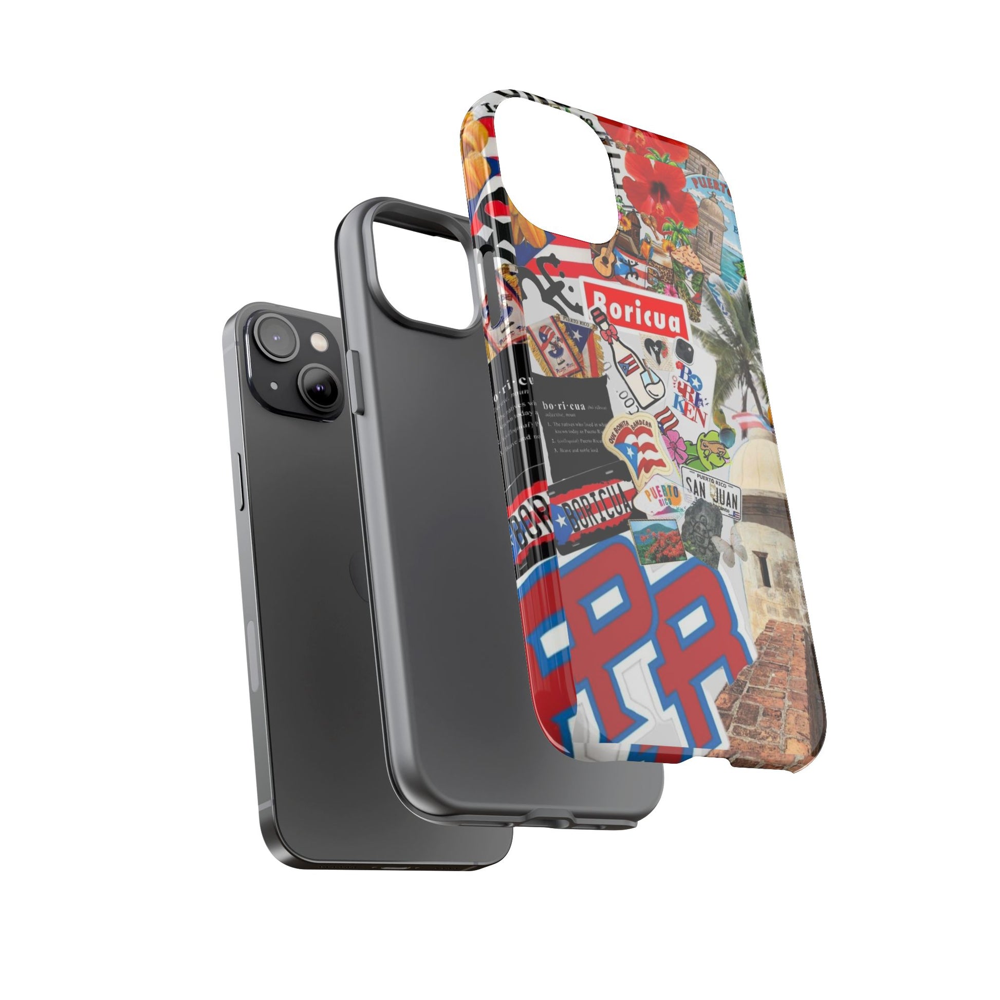 Puerto Rico Boricua Art Tough Cases for iPhones, Samsung, and Pixel