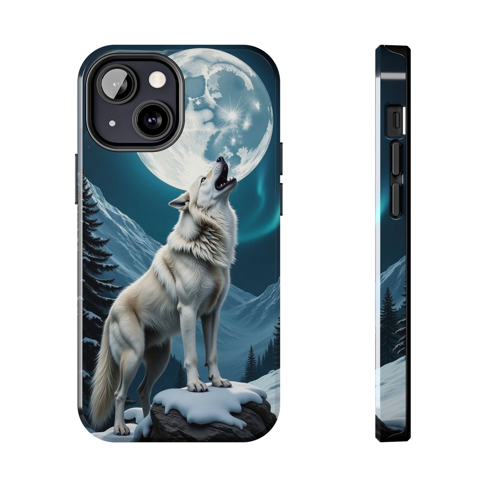 Howling Wolf Theme Phone Cases for iPhones & Samsung Phones