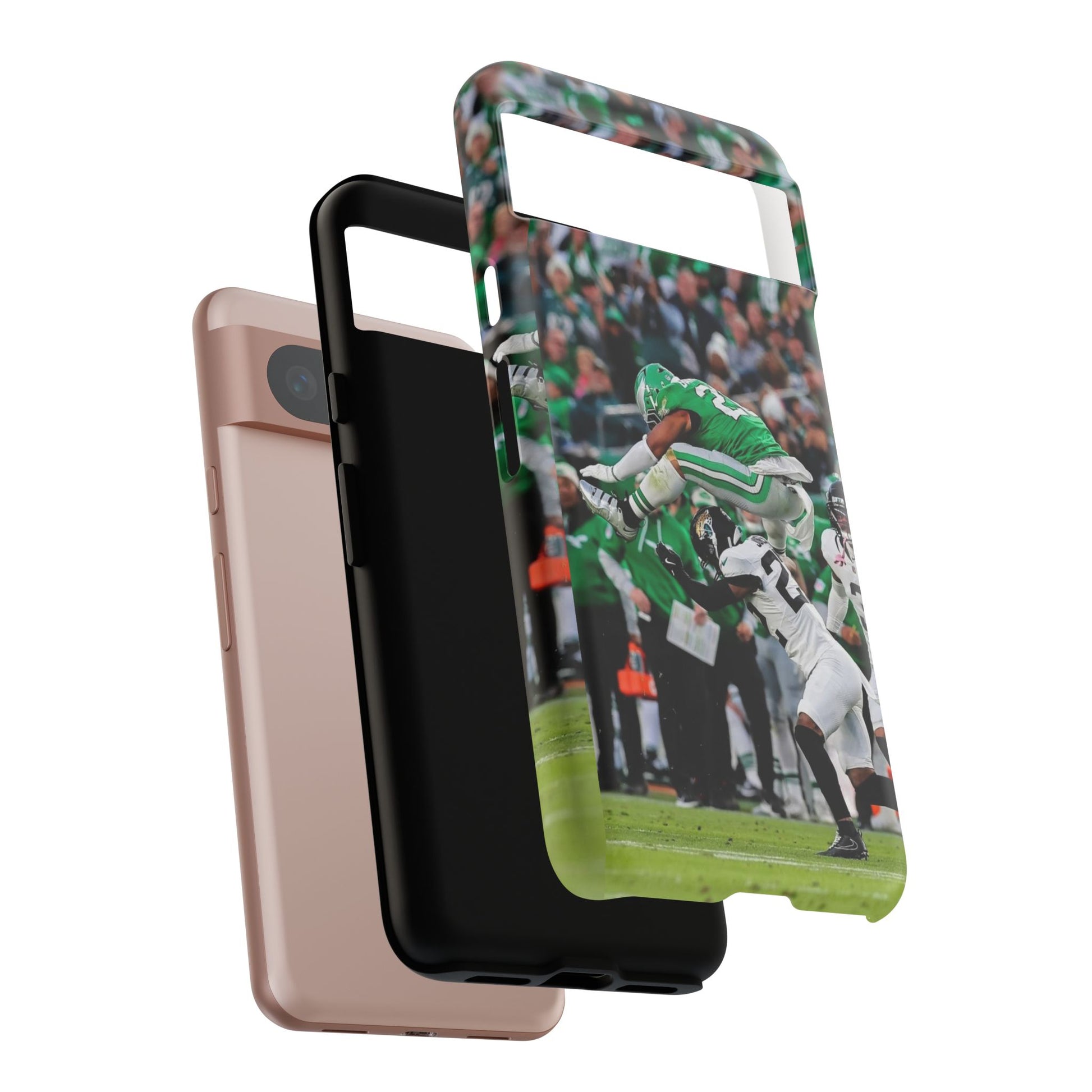 Saquon Barkley The Huddle Eagles Football Tough Cases for iPhones, Samsung, and Pixel
