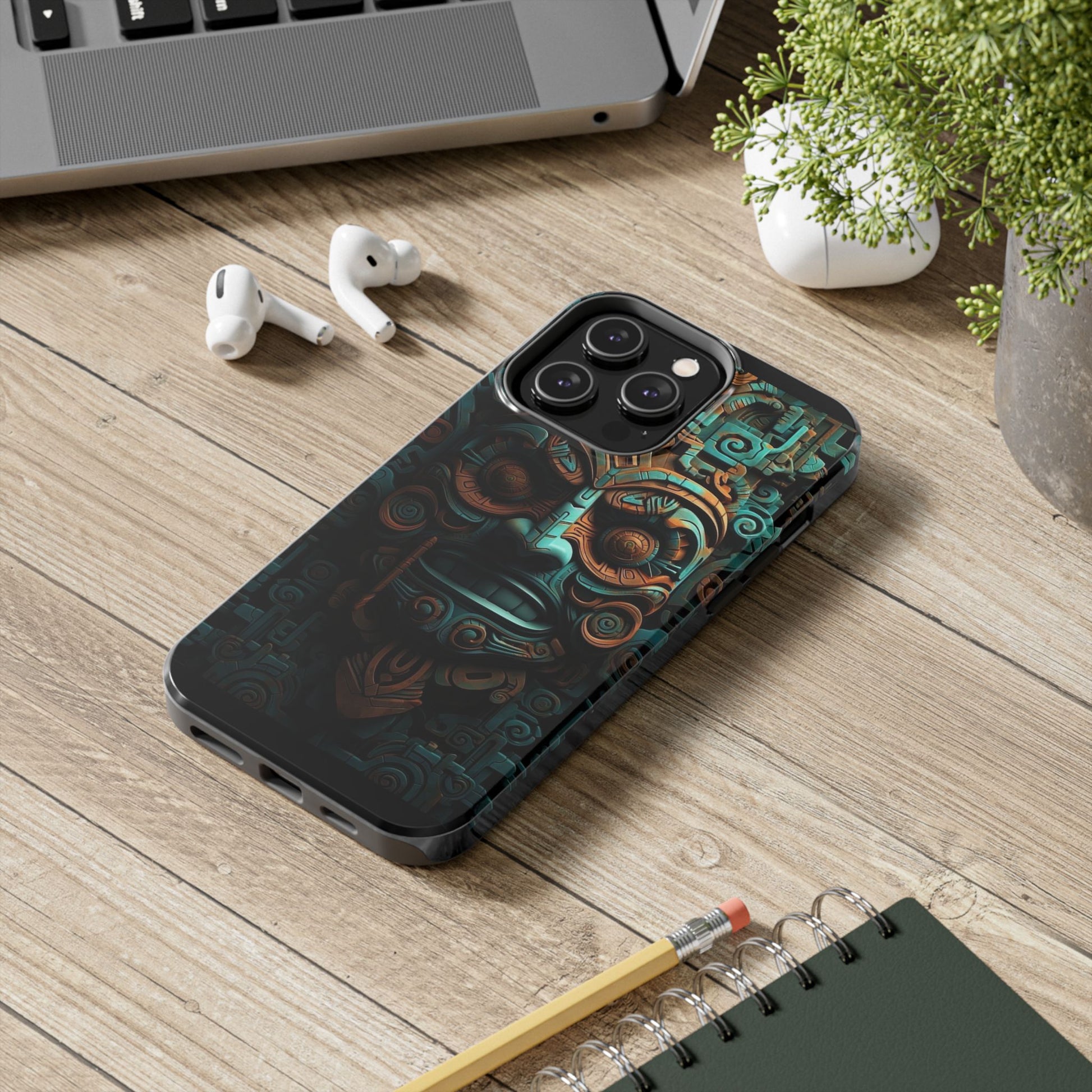 Aztecs Sculpture Inspired Phone Cases for Iphones & Samsung Phones