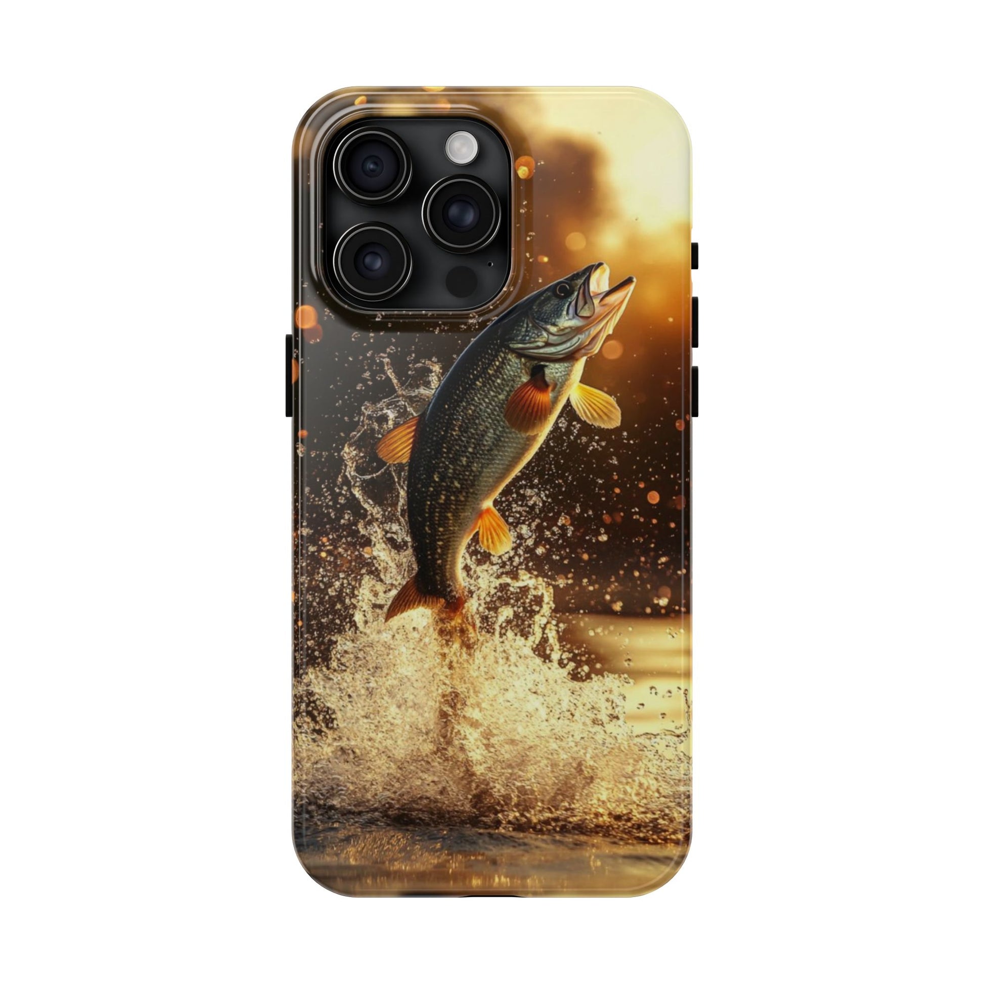 Jumping Bass Fish Theme Phone Cases for iPhones & Samsung Phones