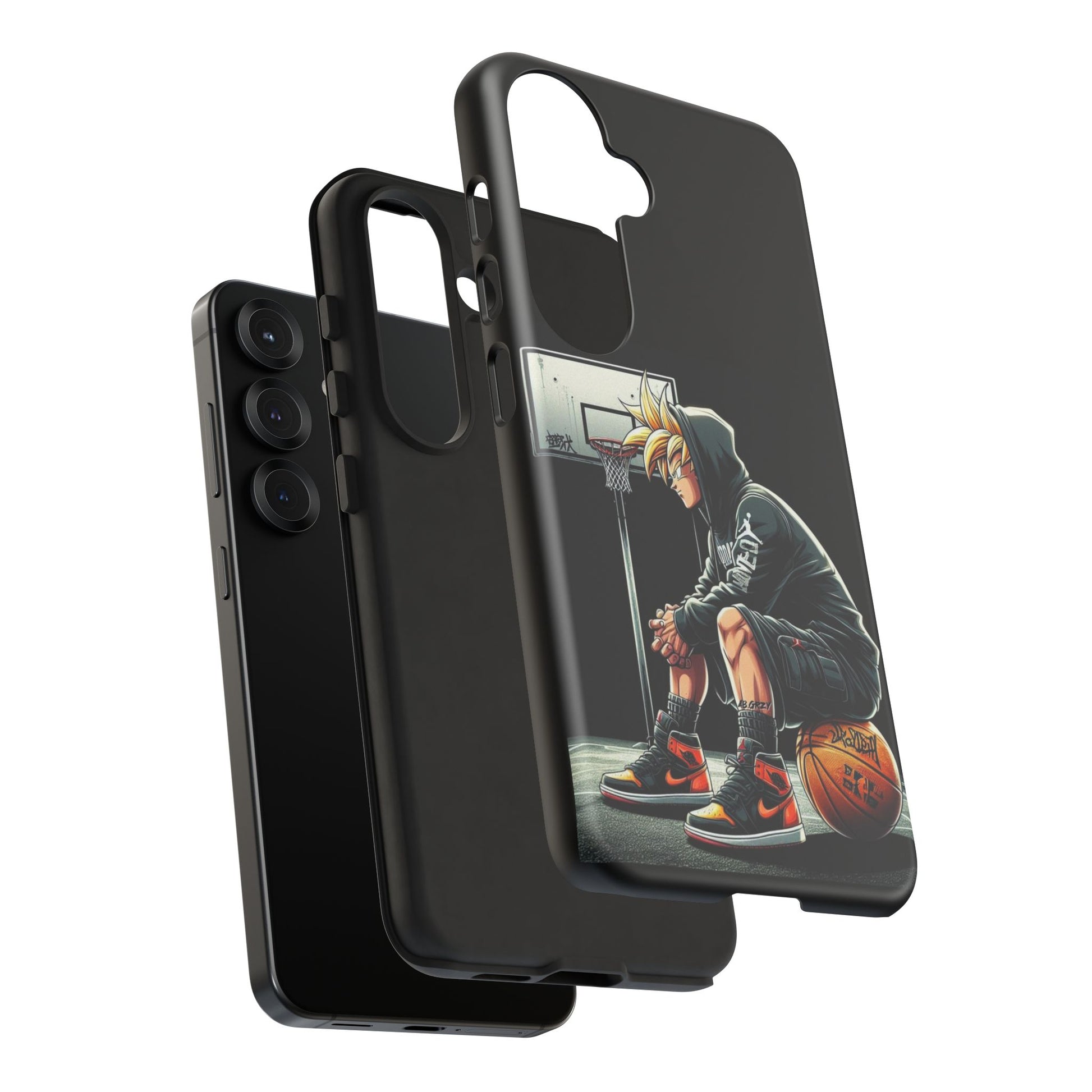 Son Goku Basketball Tough Cases for iPhones, Samsung, and Pixel