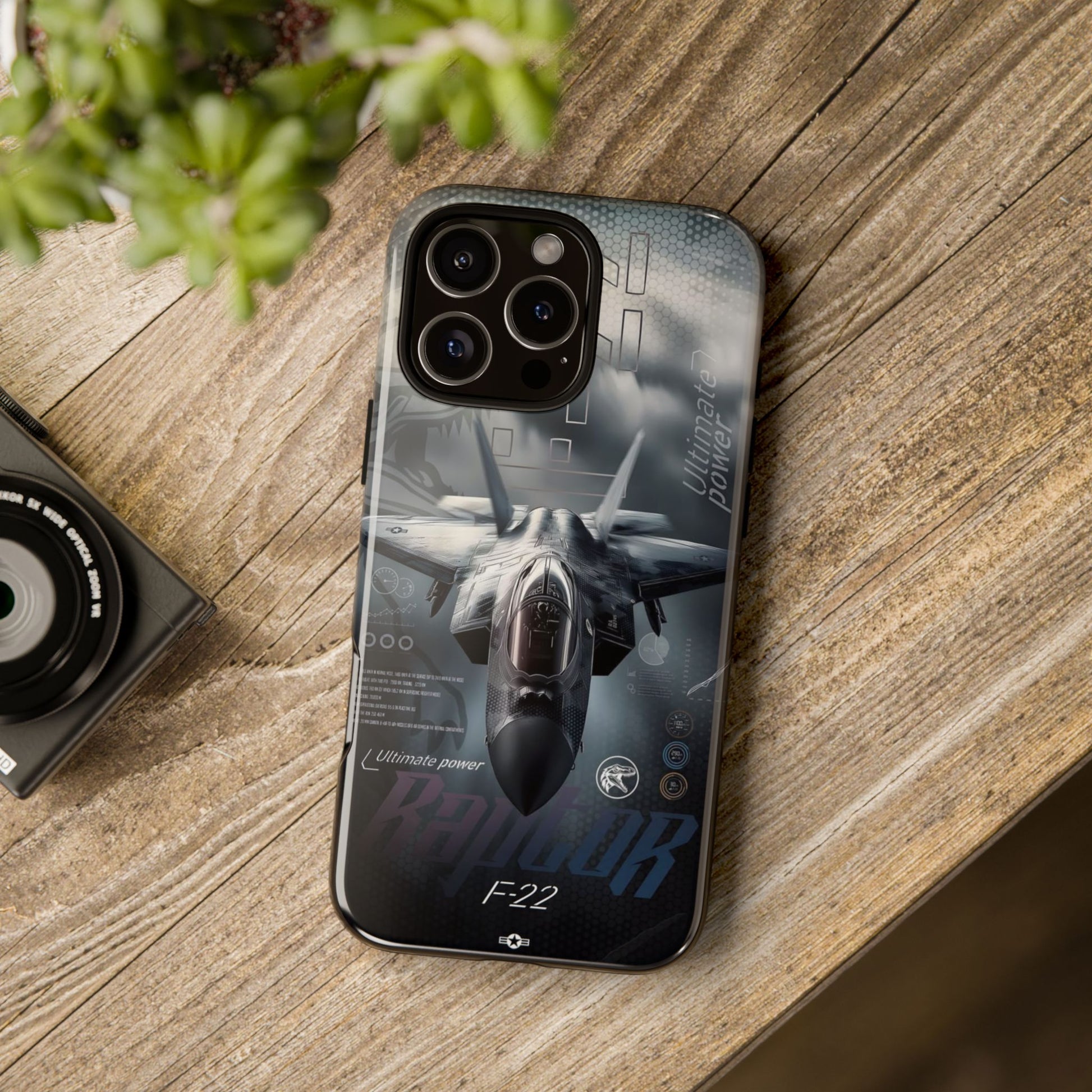 F-22 Raptor Fighter Jet Tough Cases for iPhones, Samsung, and Pixel