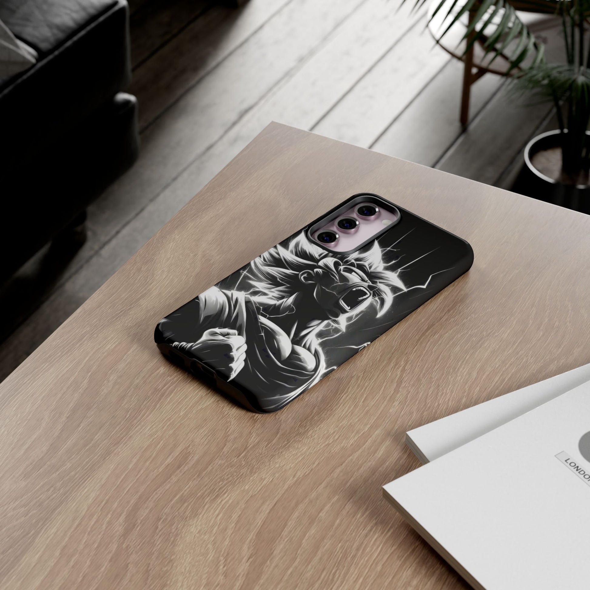 Anime Saiyan Rage Dragon ball Z Tough Cases for iPhones, Samsung, and Pixel