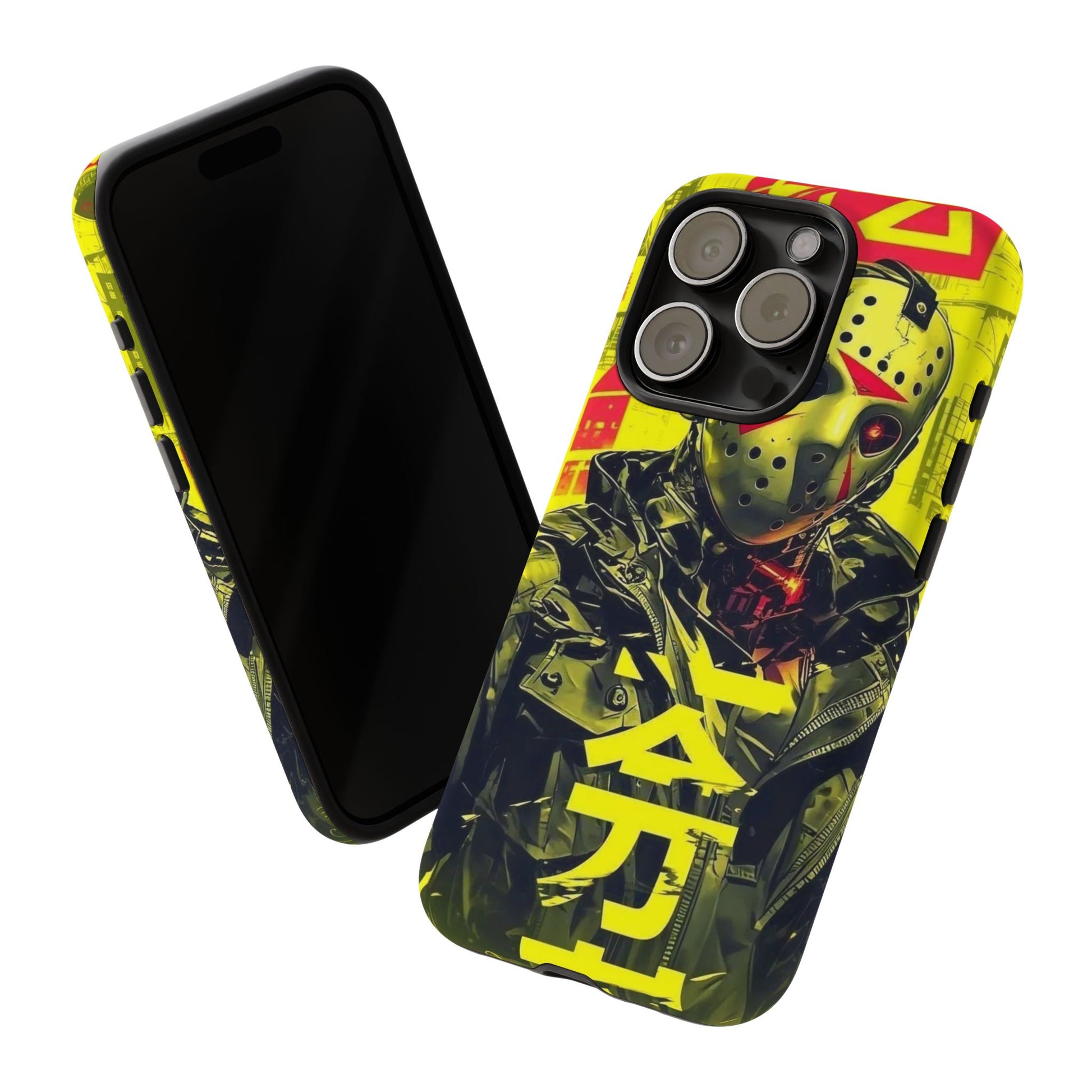 Cyberpunk X Jason Voorhees Tough Cases for iPhones, Samsung, and Pixel