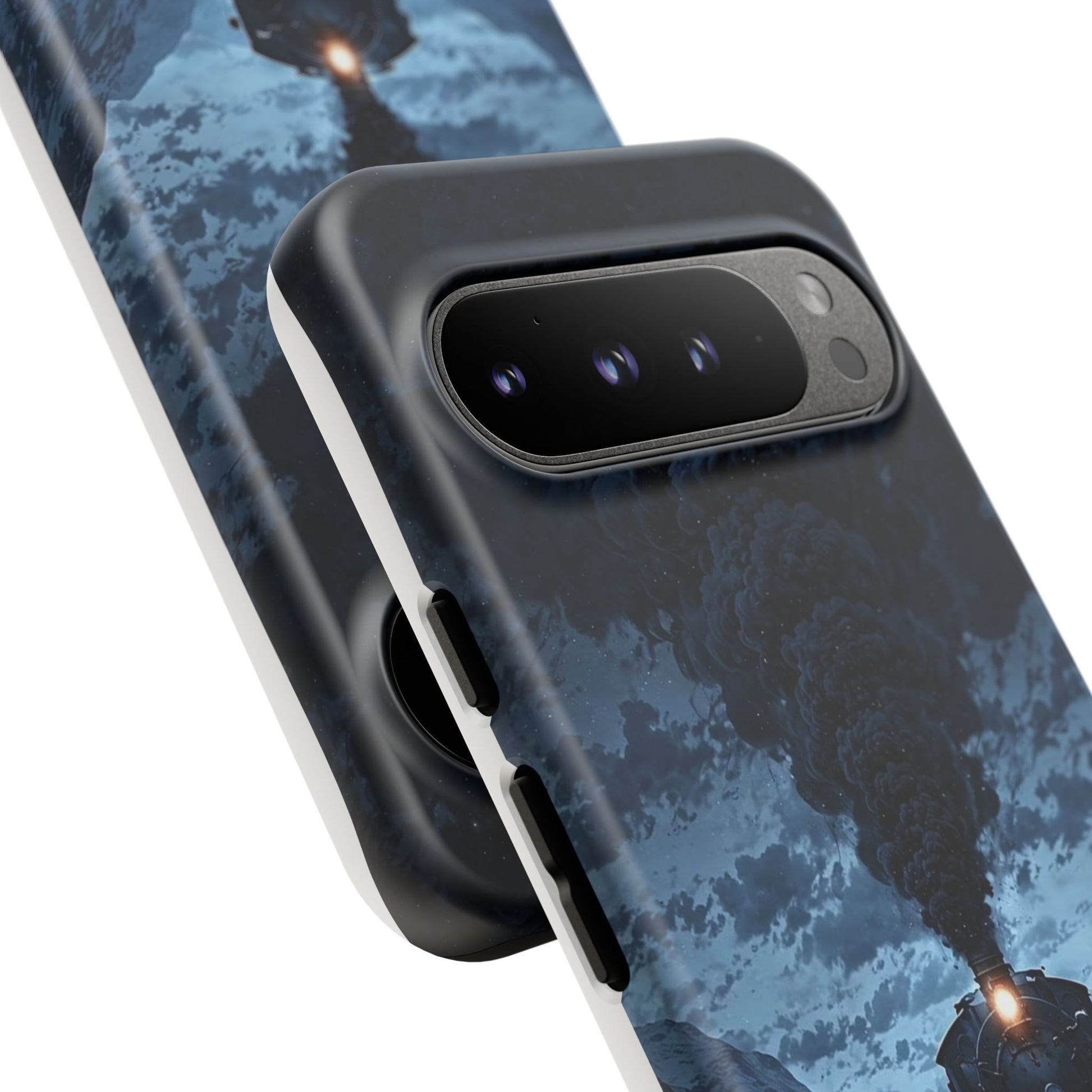 Steam Engine Train Themed Tough Cases for iPhones, Samsung, and Pixel