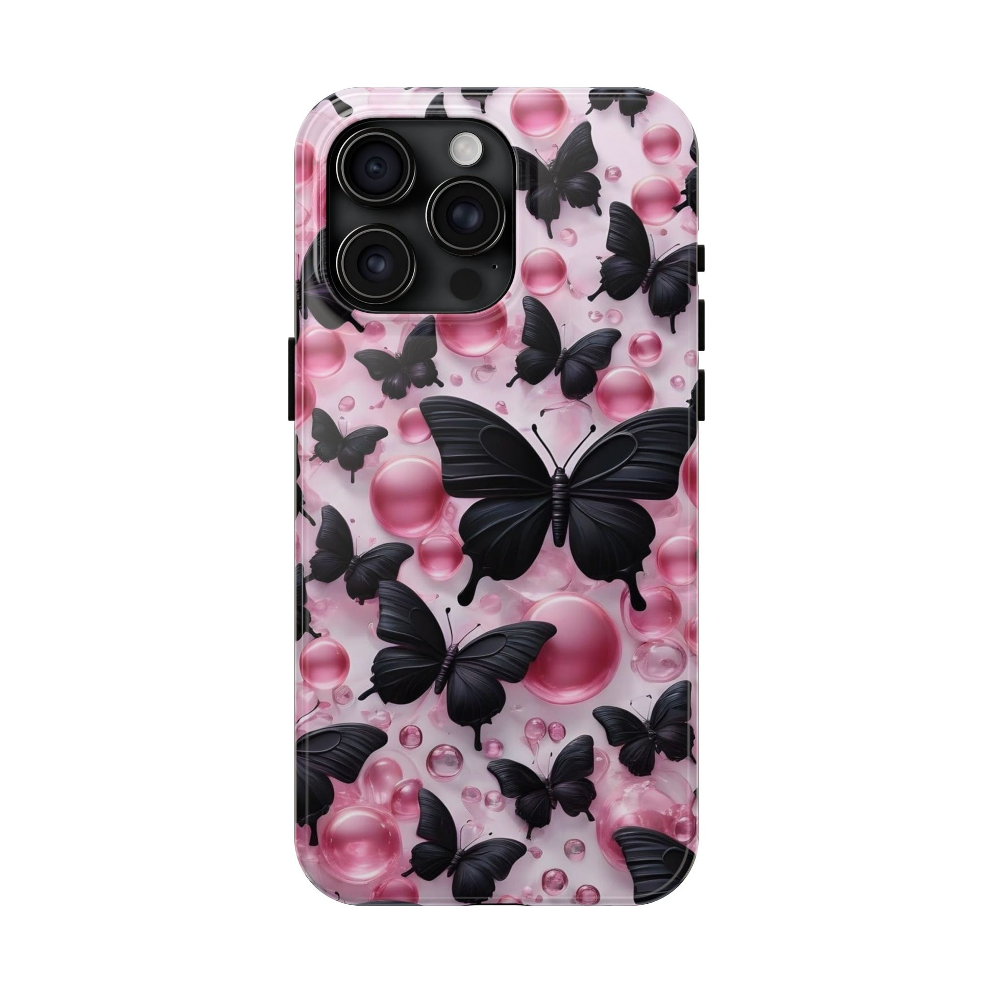Pearls and Butterflies Theme Phone Cases for iPhones & Samsung Phones