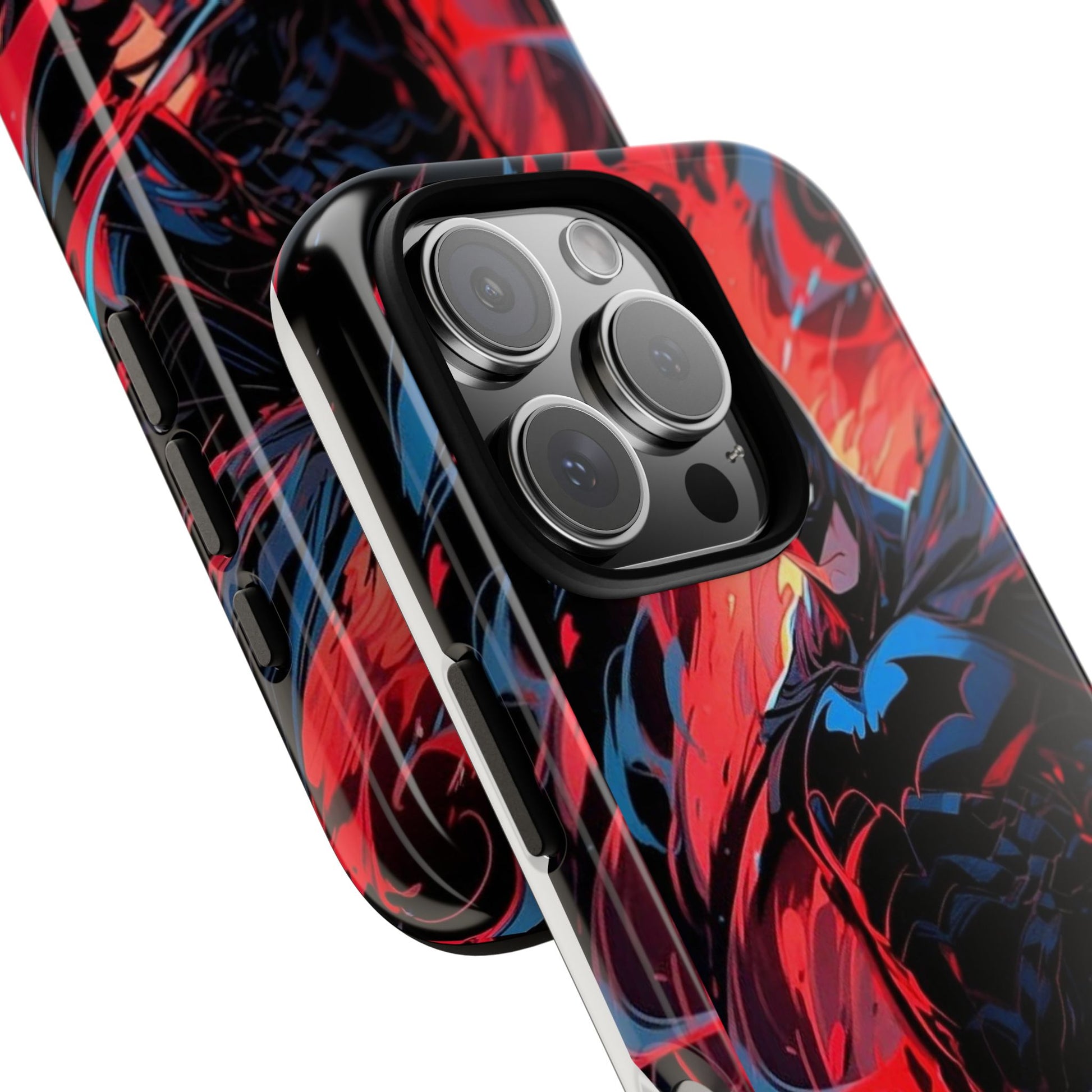 The Dark Knight Batman Art Tough Cases for iPhones, Samsung, and Pixel