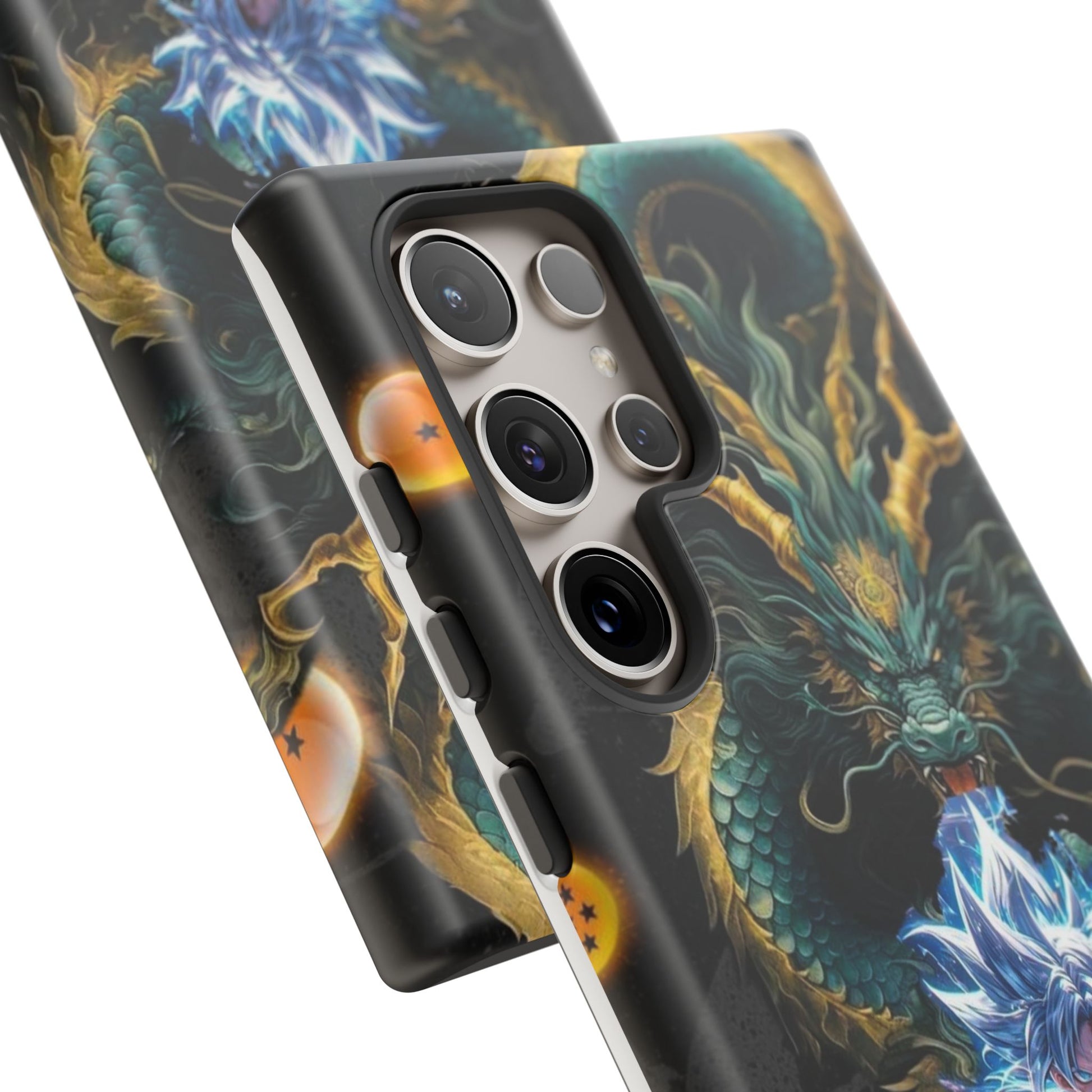Anime Goku x Shenron Dragonball Z Tough Cases for iPhones, Samsung, and Pixel