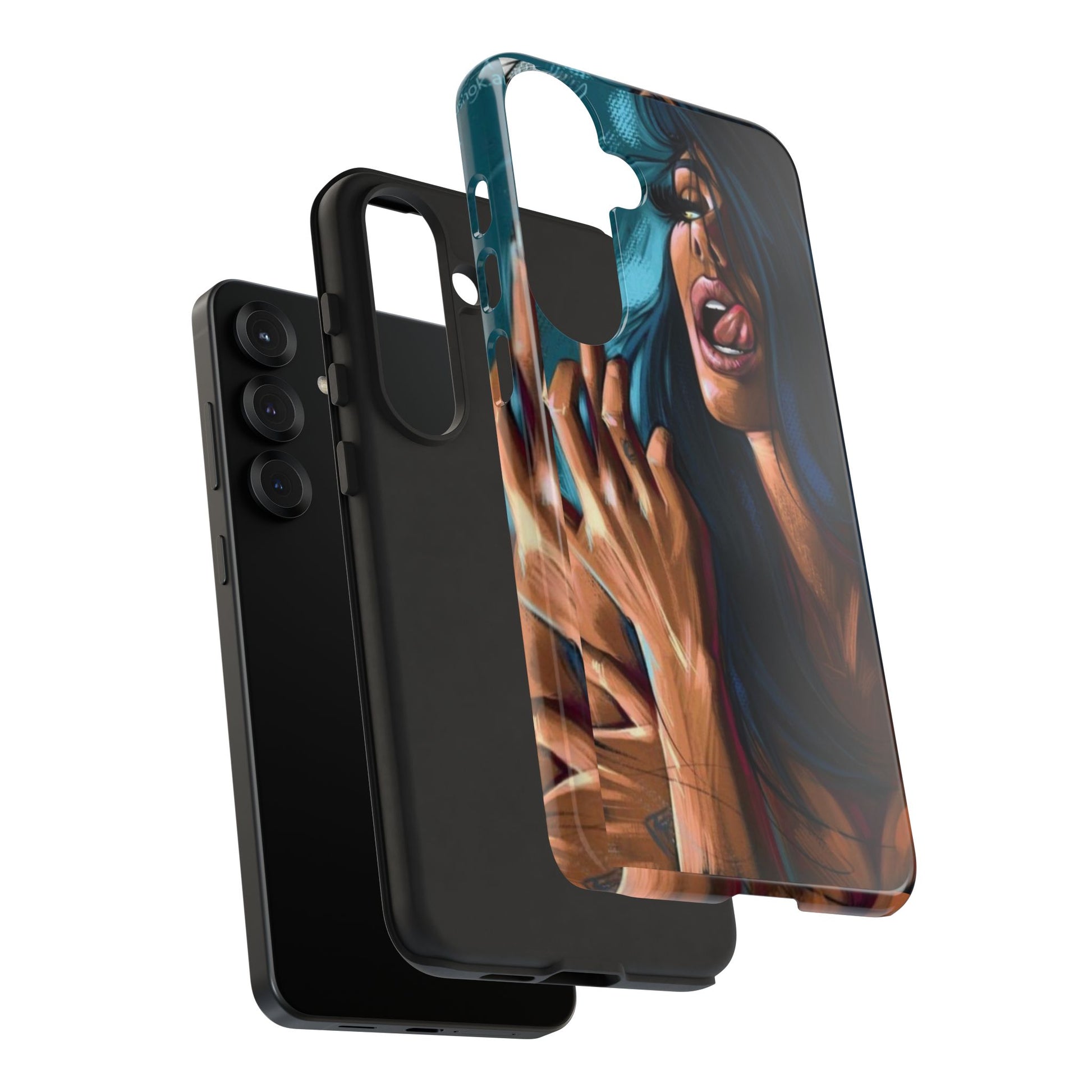 Tough Girl Theme Urban Design Cases for iPhones, Samsung, and Pixel