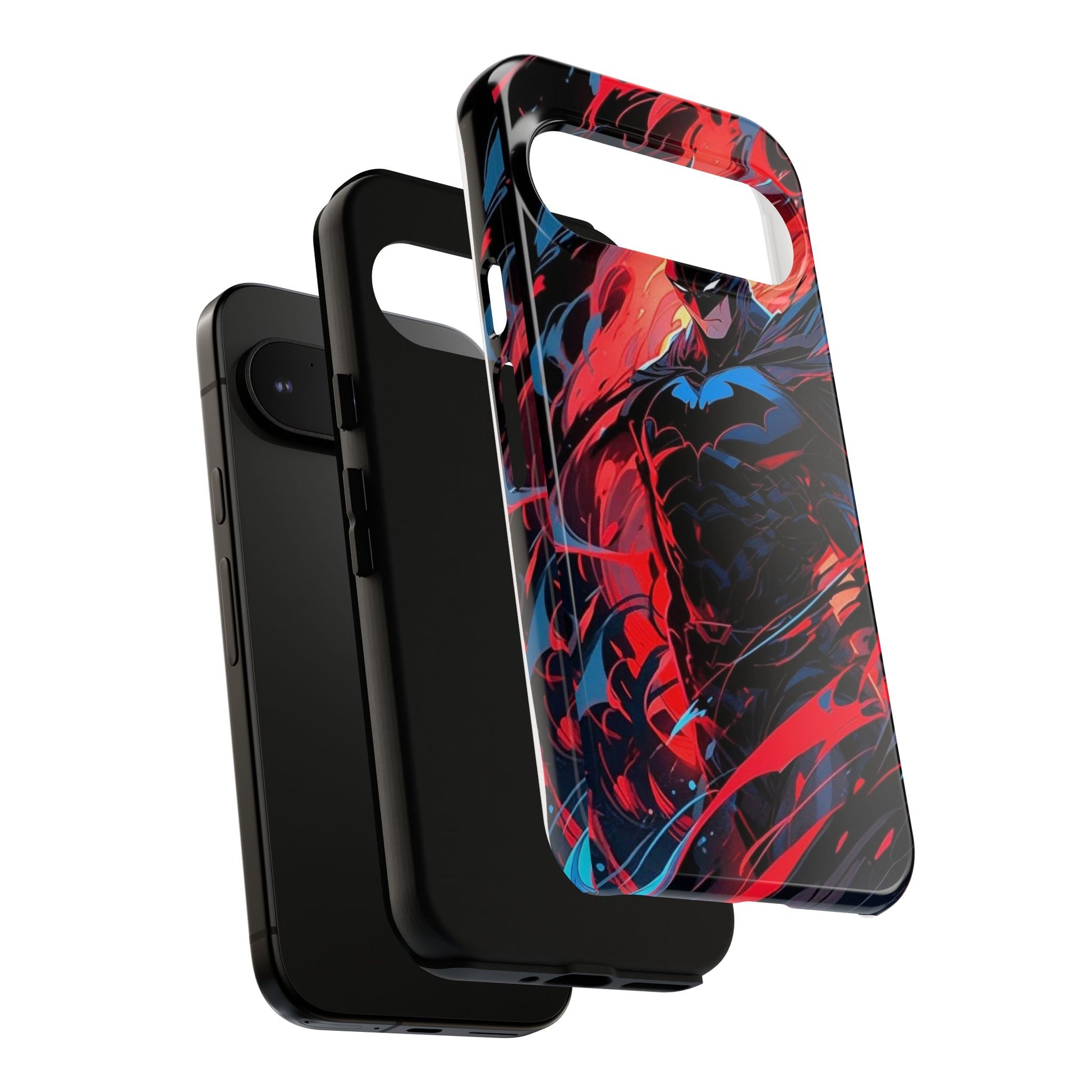 The Dark Knight Batman Art Tough Cases for iPhones, Samsung, and Pixel