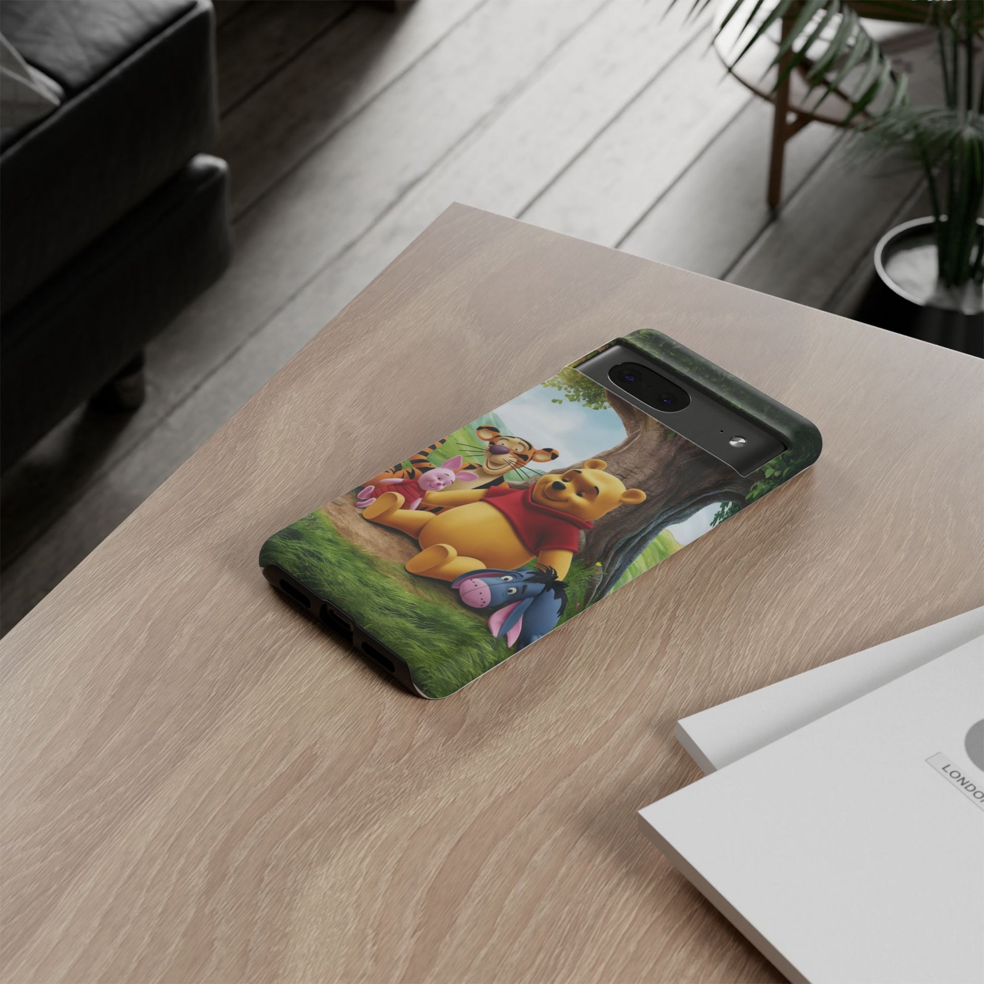 Cute Pooh Bear Phone Case, Tough Cases, Disney Phone for iPhones, Samsung, and Pixel