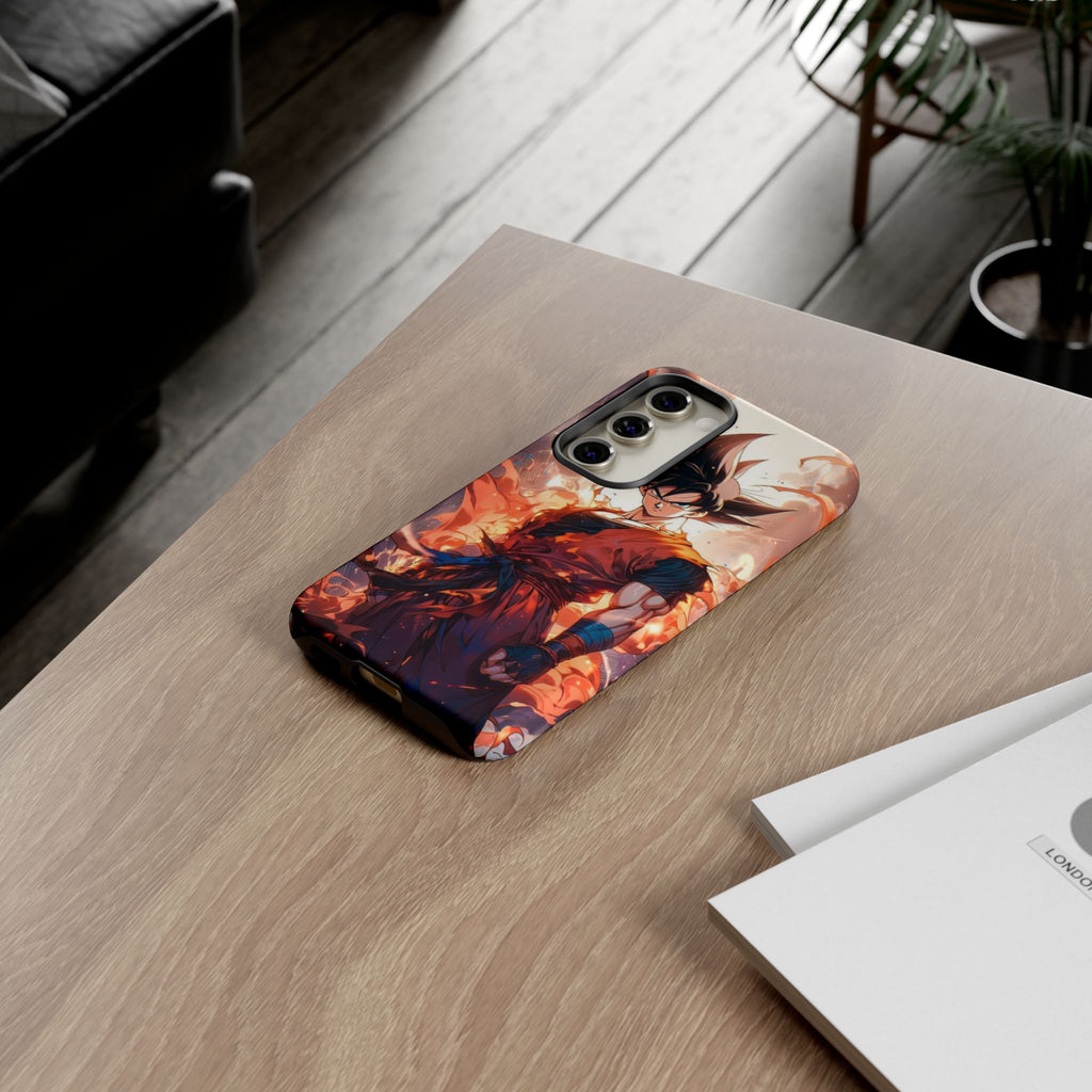 Anime Manga Dragon Ball Z Goku Tough Cases for iPhones, Samsung, and Pixel
