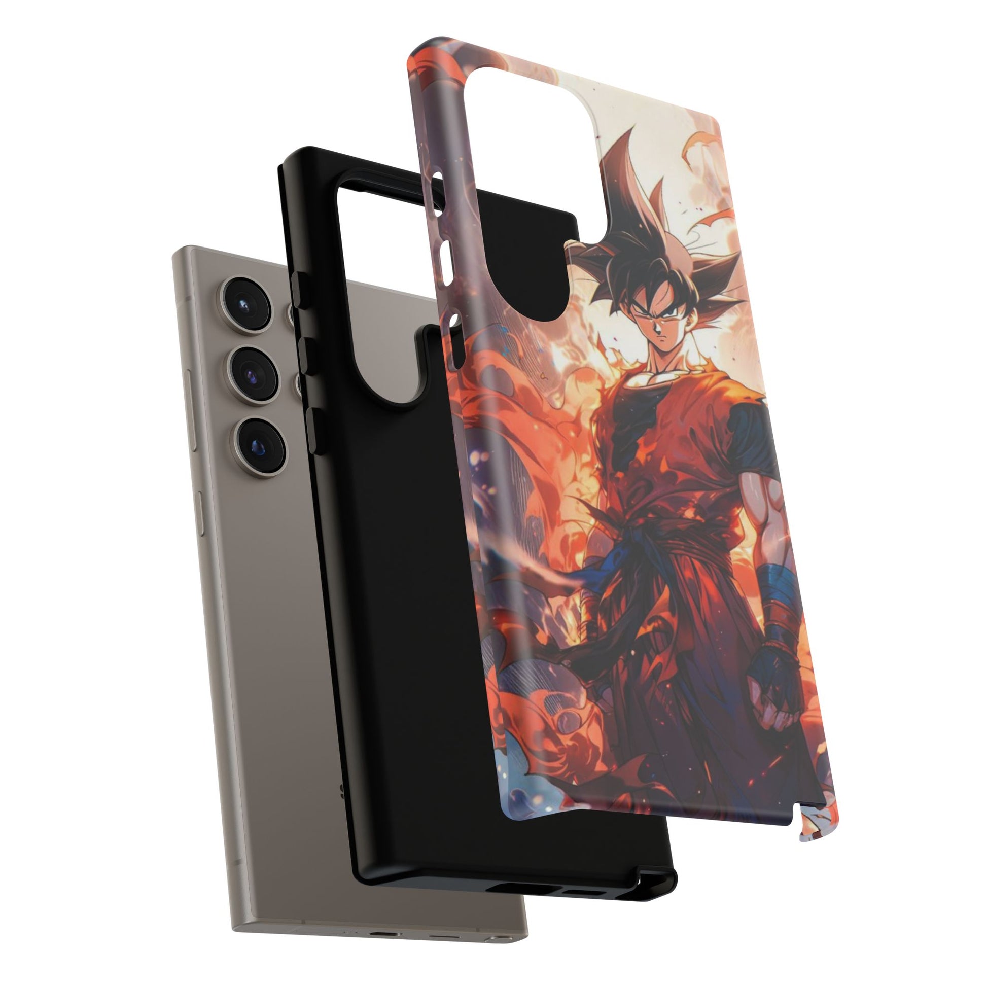 Anime Manga Dragon Ball Z Goku Tough Cases for iPhones, Samsung, and Pixel