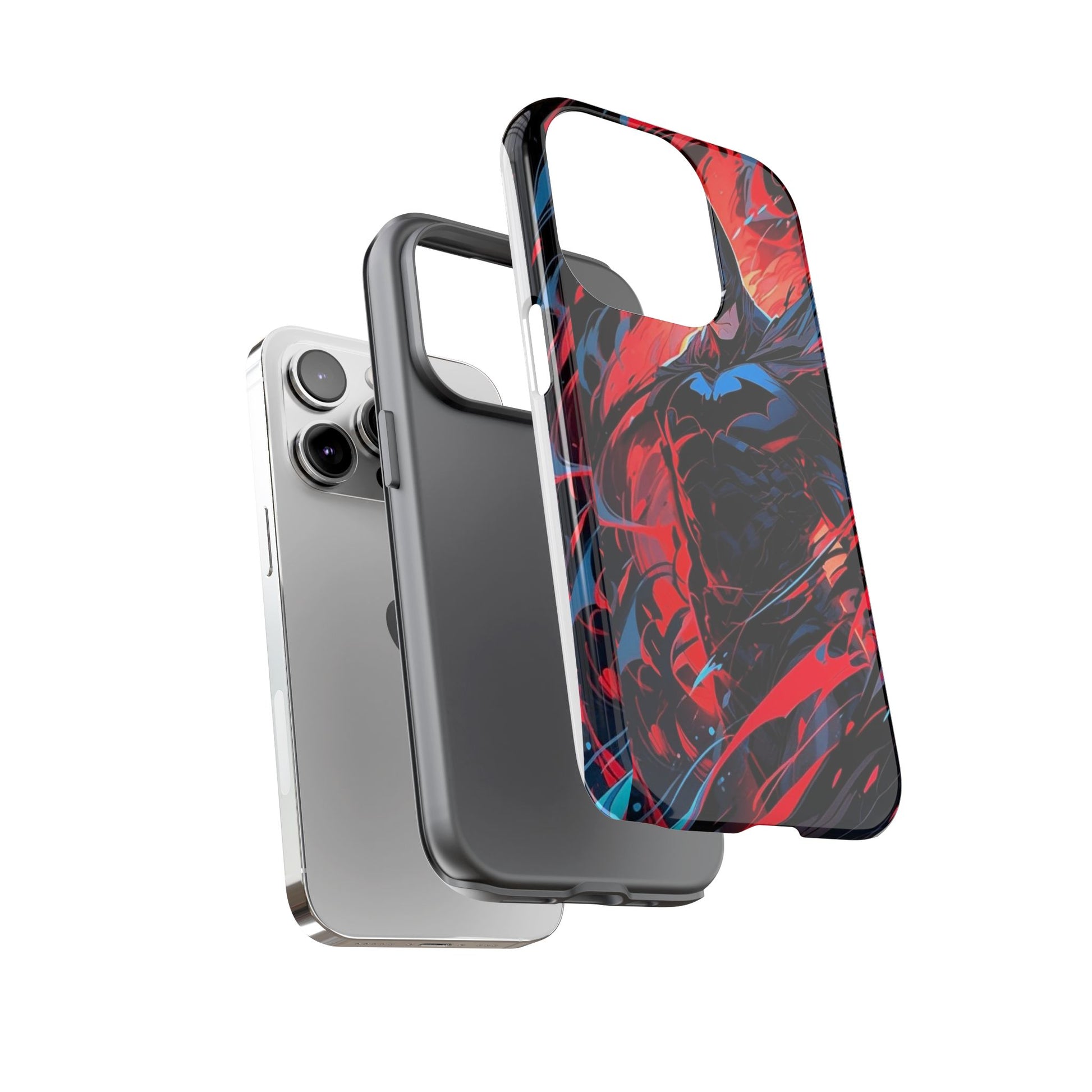 The Dark Knight Batman Art Tough Cases for iPhones, Samsung, and Pixel