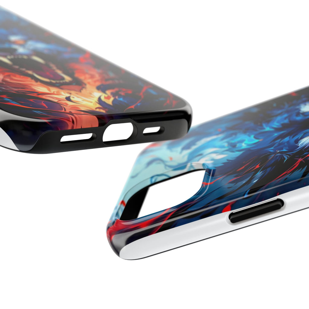 Aggressive Wolf Art Themed Tough Phone Cases for Iphones & Samsung Phones