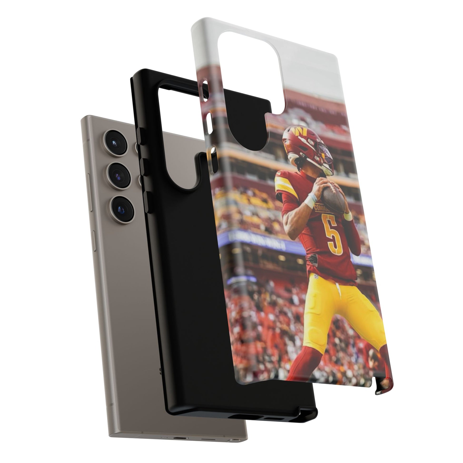 Jayden Daniels Washington Football Tough Cases for iPhones, Samsung, and Pixel