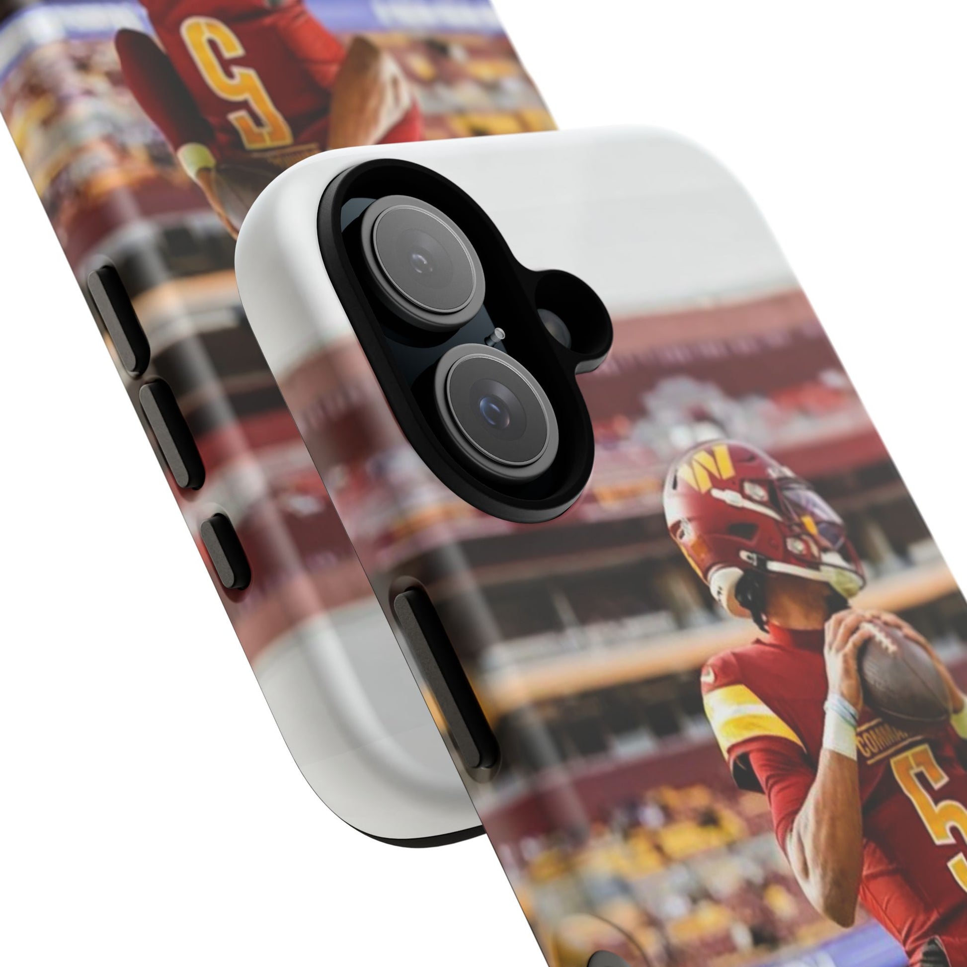 Jayden Daniels Washington Football Tough Cases for iPhones, Samsung, and Pixel