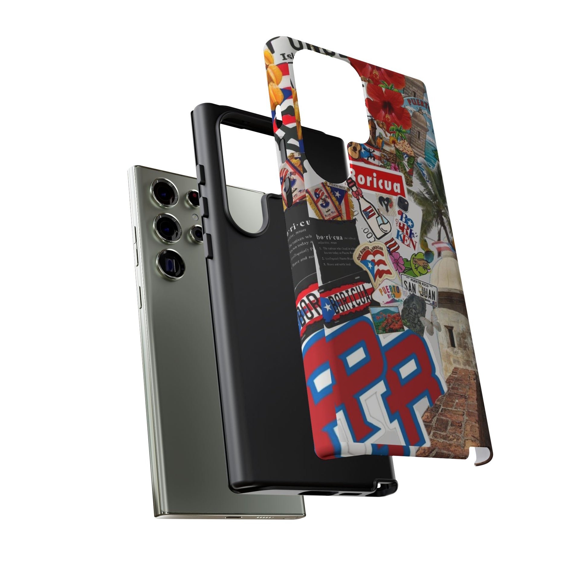 Puerto Rico Boricua Art Tough Cases for iPhones, Samsung, and Pixel
