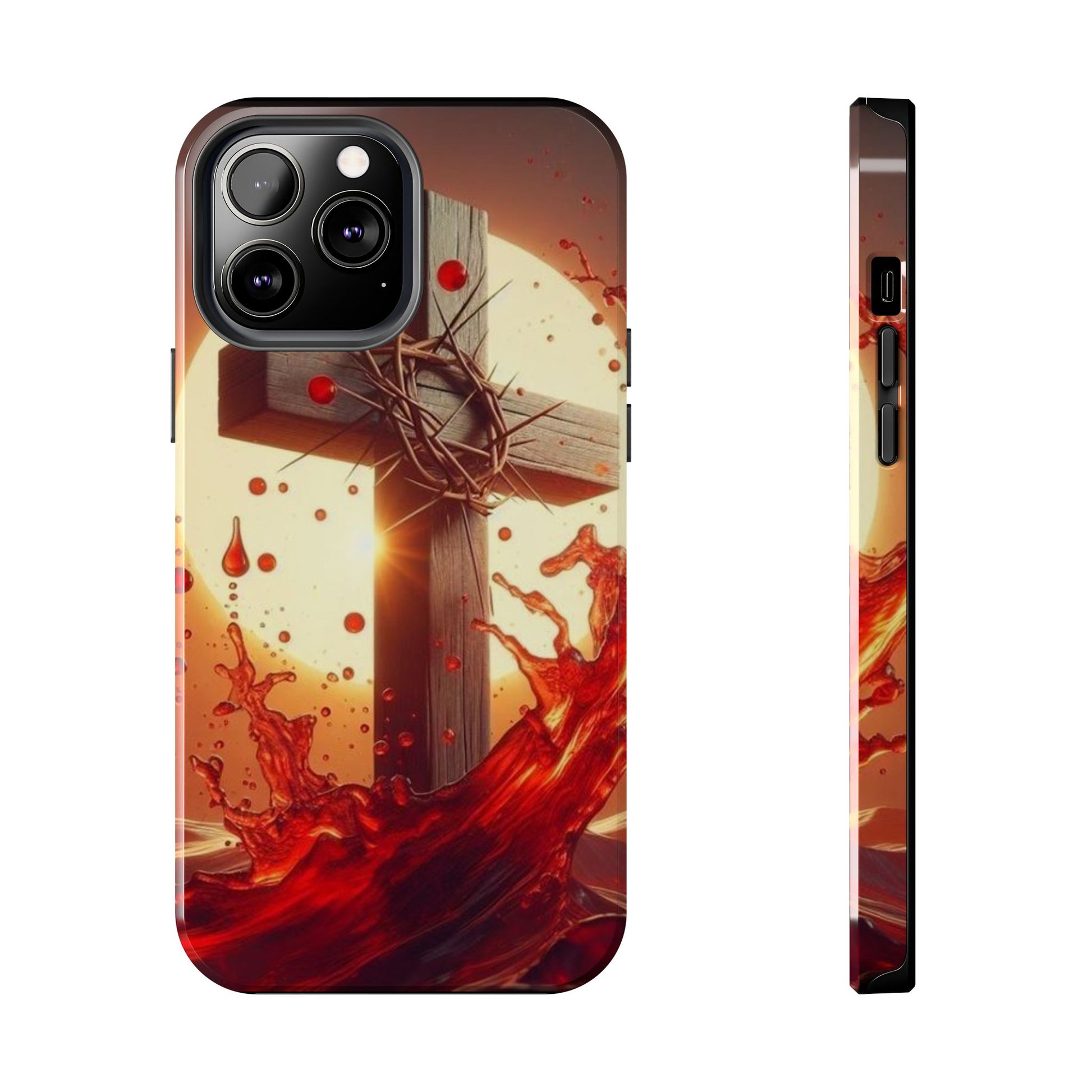 Blood of Christ Christian Theme Phone Cases for iPhones & Samsung Phones