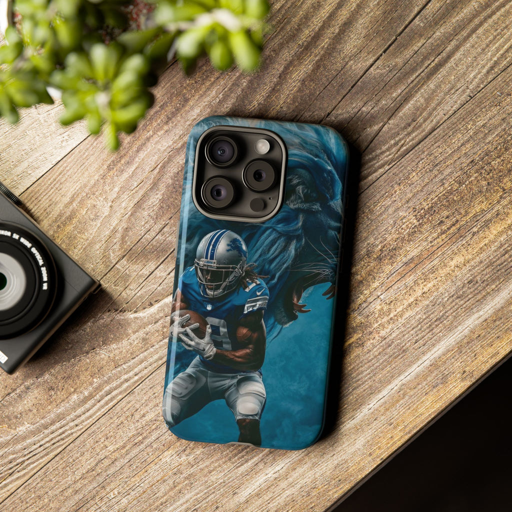 Detroit Lions Player Football Phone Case, Tough Cases for iPhones, Samsung, and Pixel