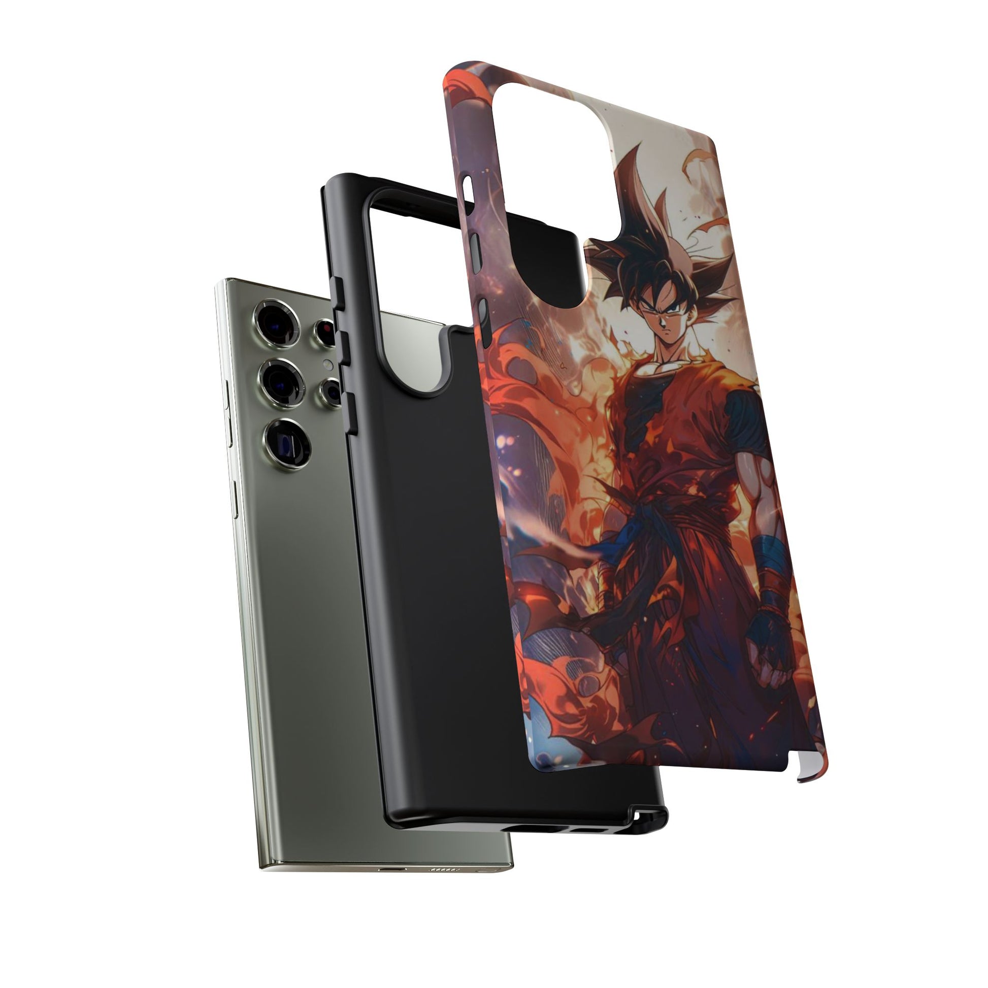 Anime Manga Dragon Ball Z Goku Tough Cases for iPhones, Samsung, and Pixel