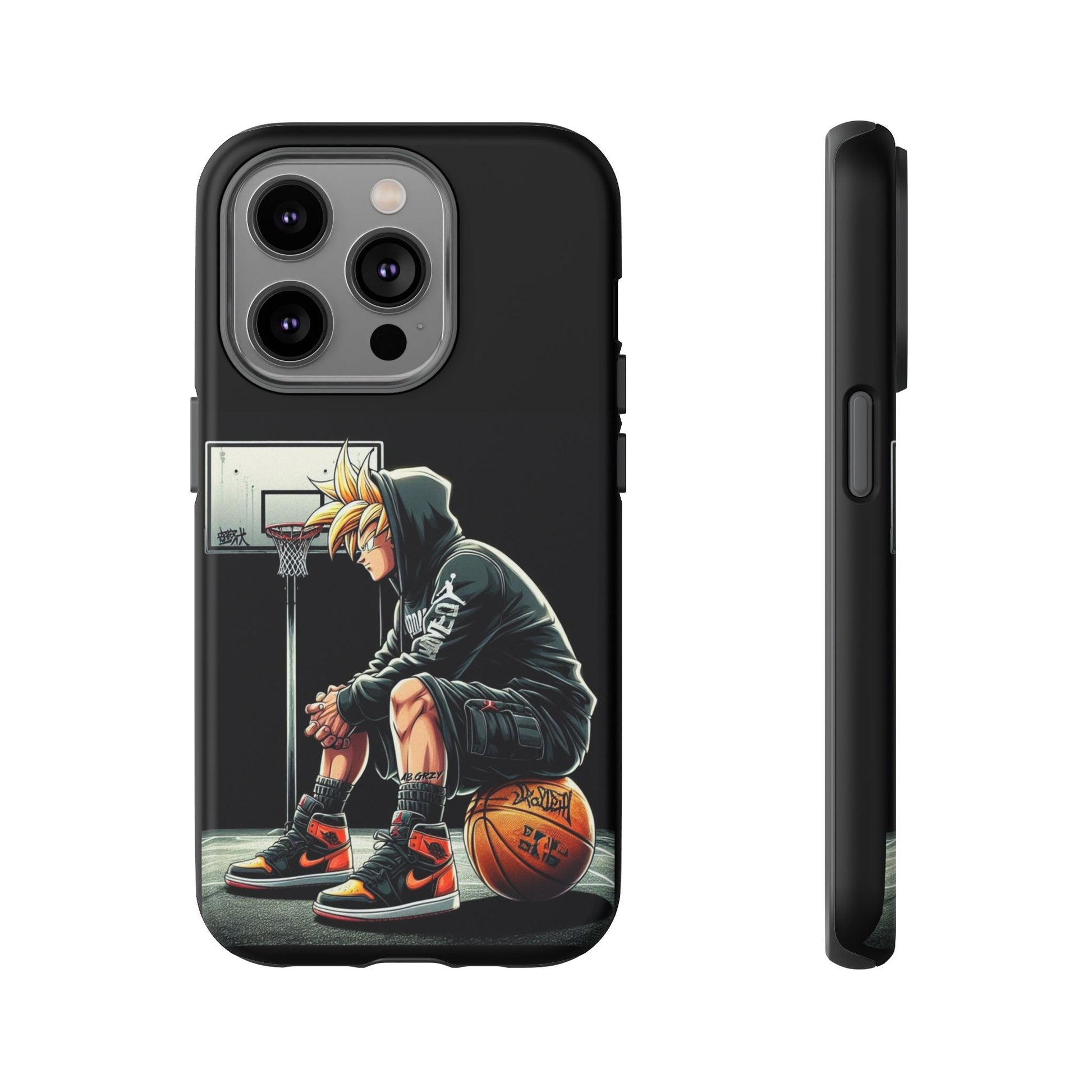 Son Goku Basketball Tough Cases for iPhones, Samsung, and Pixel