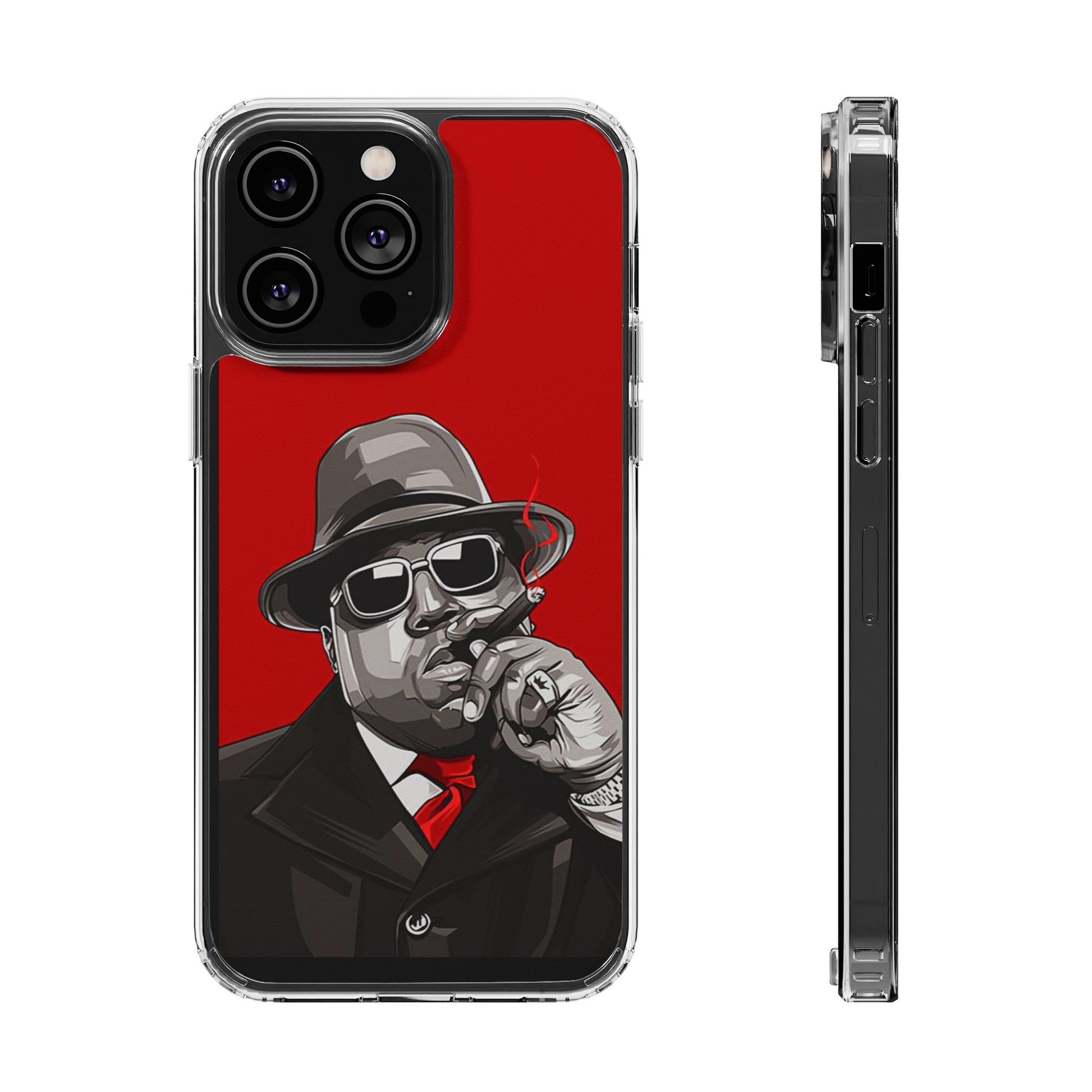 Big Poppa Hip Hop Design for Select Iphones and Samsung, Clear Cover,