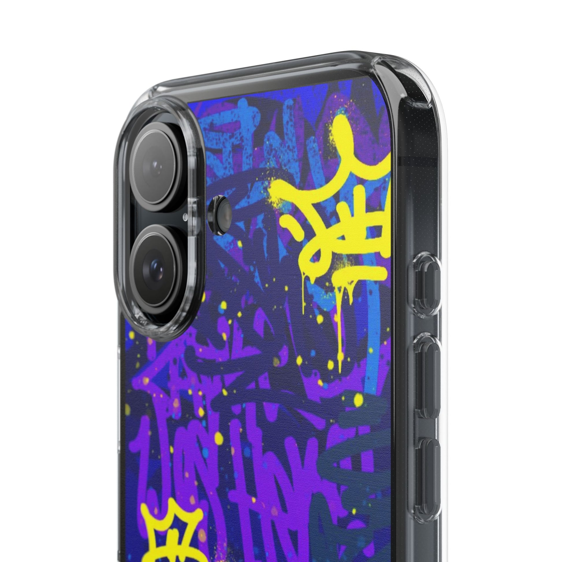 Phone Case, Graffiti Hip Hop Design for Select Iphones and Samsung, Clear Cover,
