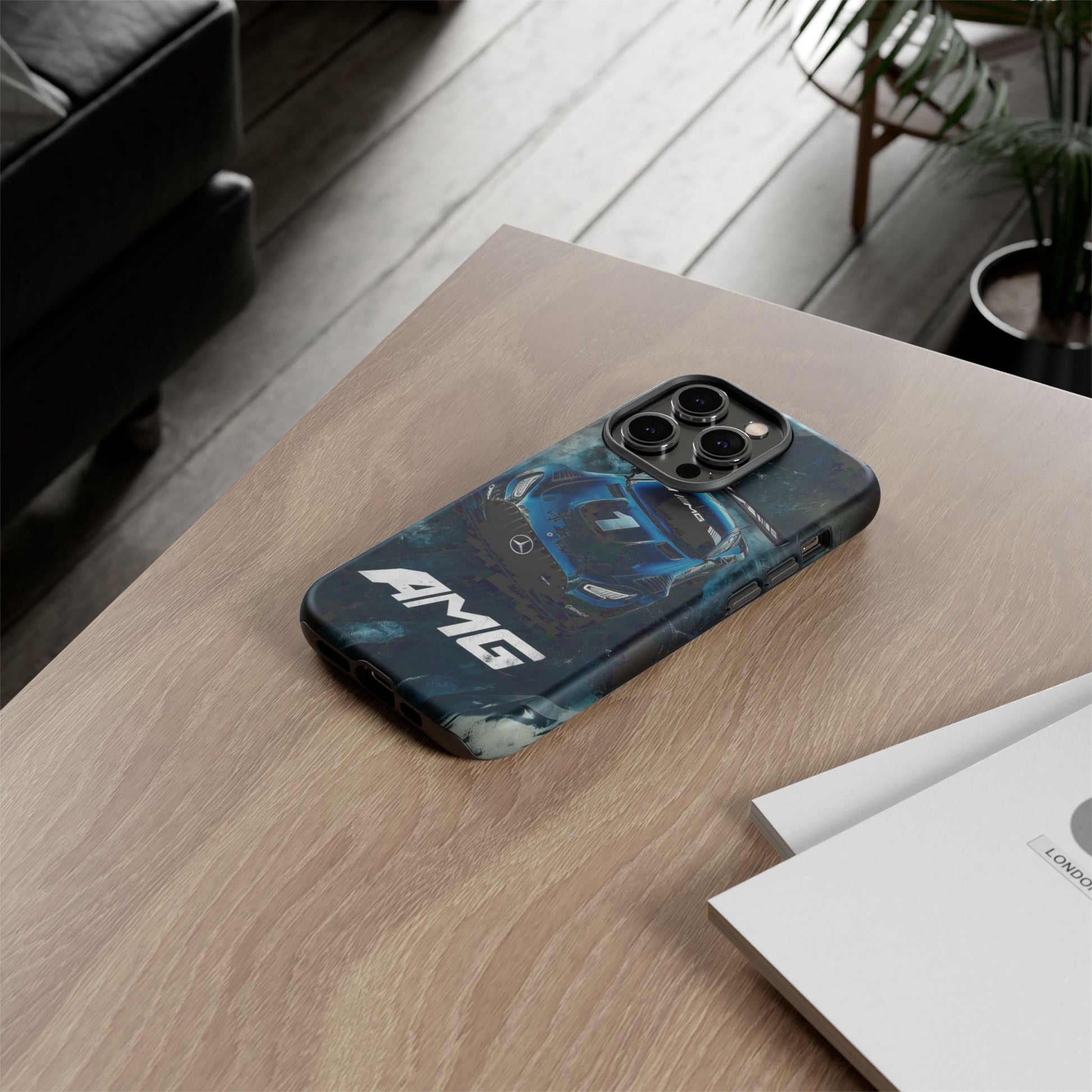 Mercedes AMG Racing Car Tough Cases for iPhones, Samsung, and Pixel