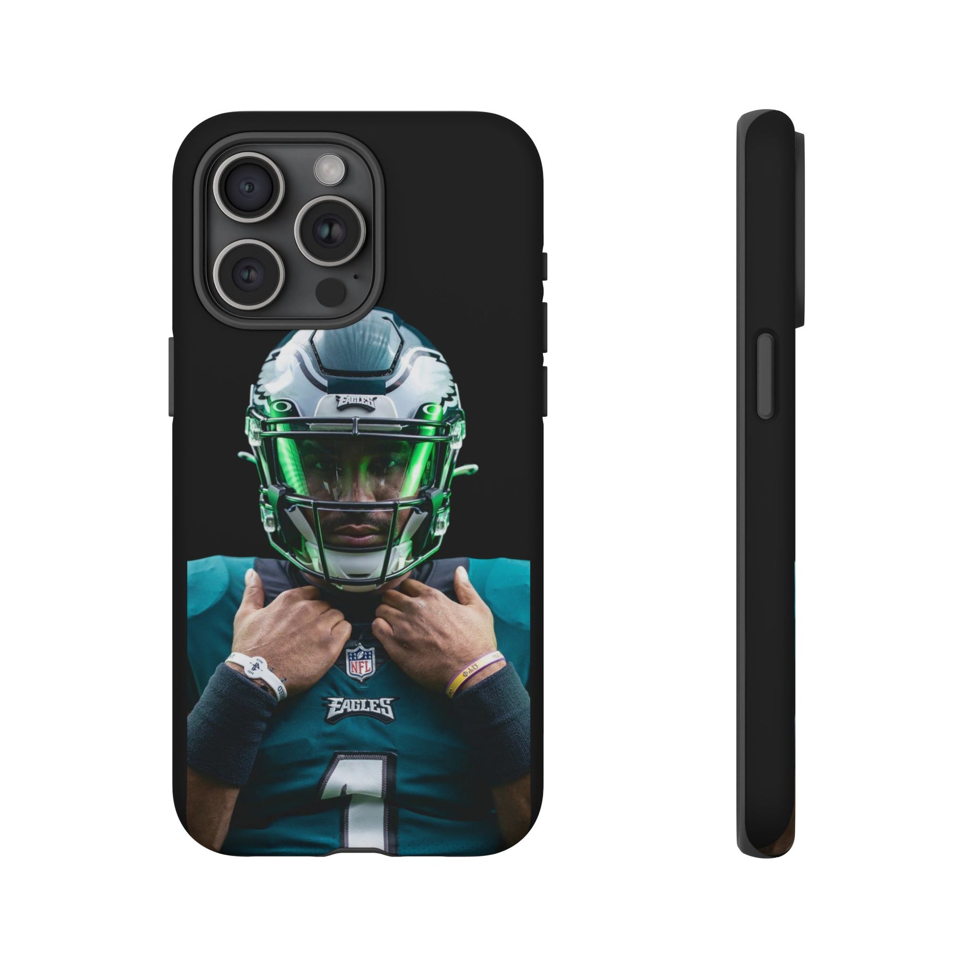 Eagles Football Jalen Hurts Tough Cases for iPhones, Samsung, and Pixel