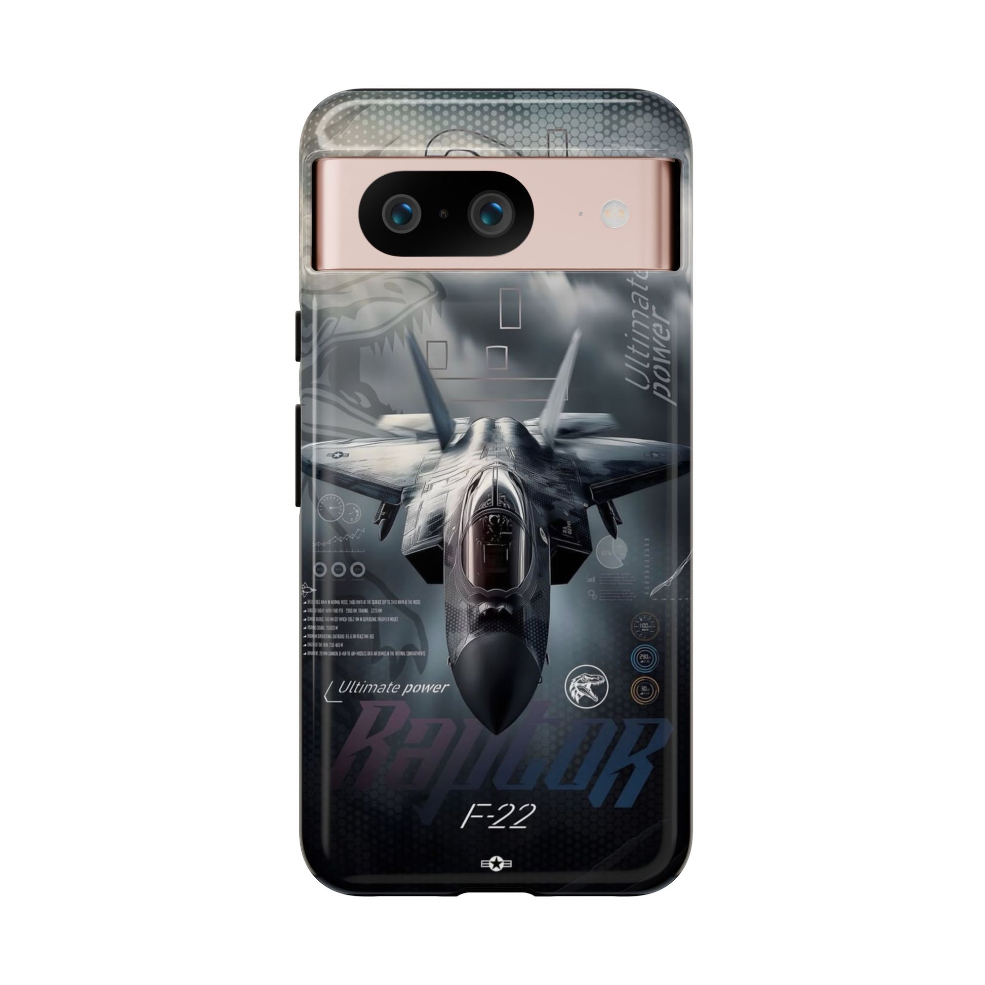 F-22 Raptor Fighter Jet Tough Cases for iPhones, Samsung, and Pixel