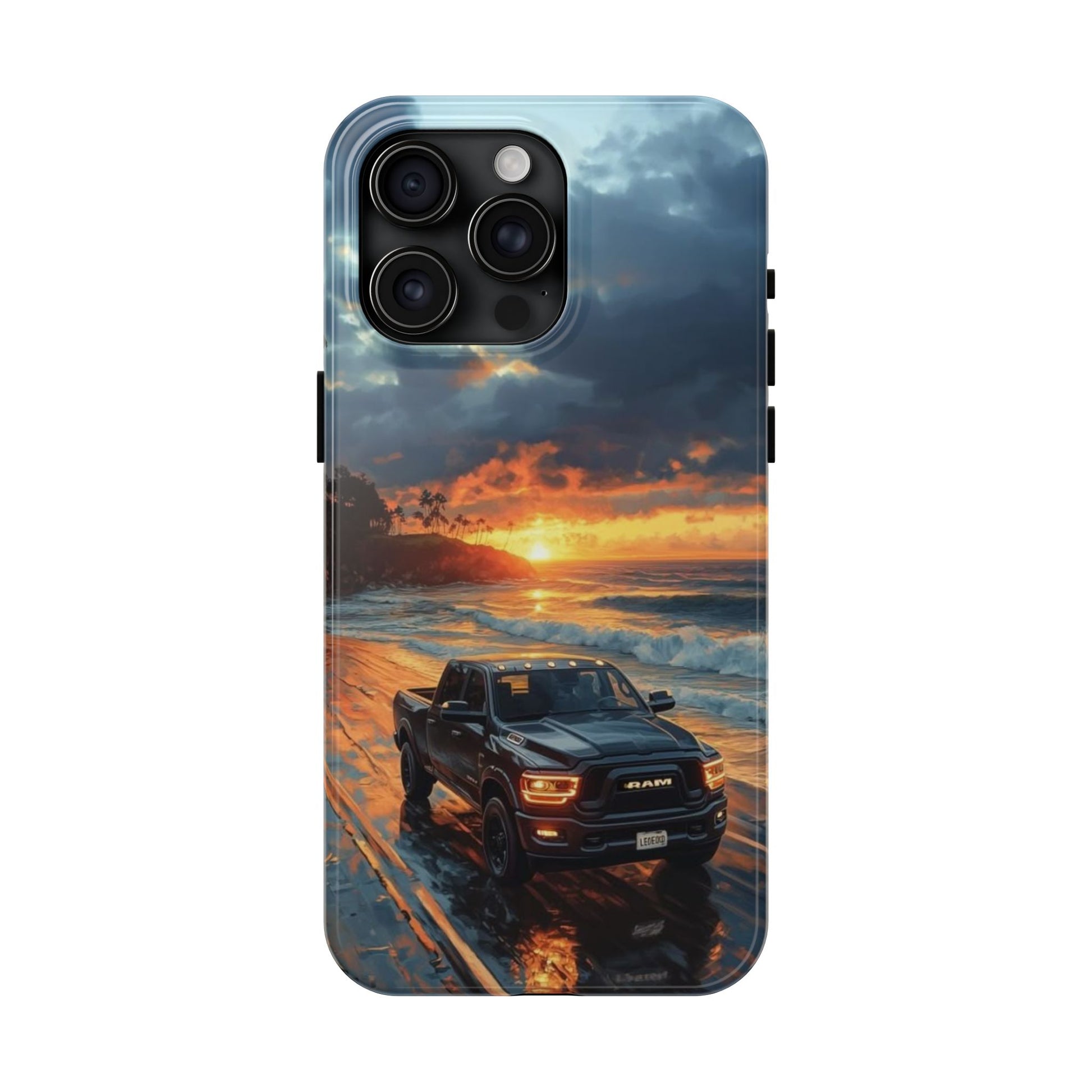 Dodge Ram Beach Phone Cases for Iphones & Samsung Phones Durable
