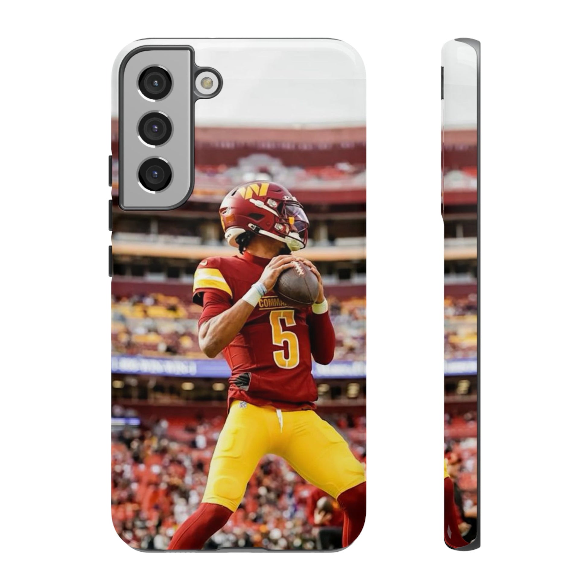 Jayden Daniels Washington Football Tough Cases for iPhones, Samsung, and Pixel