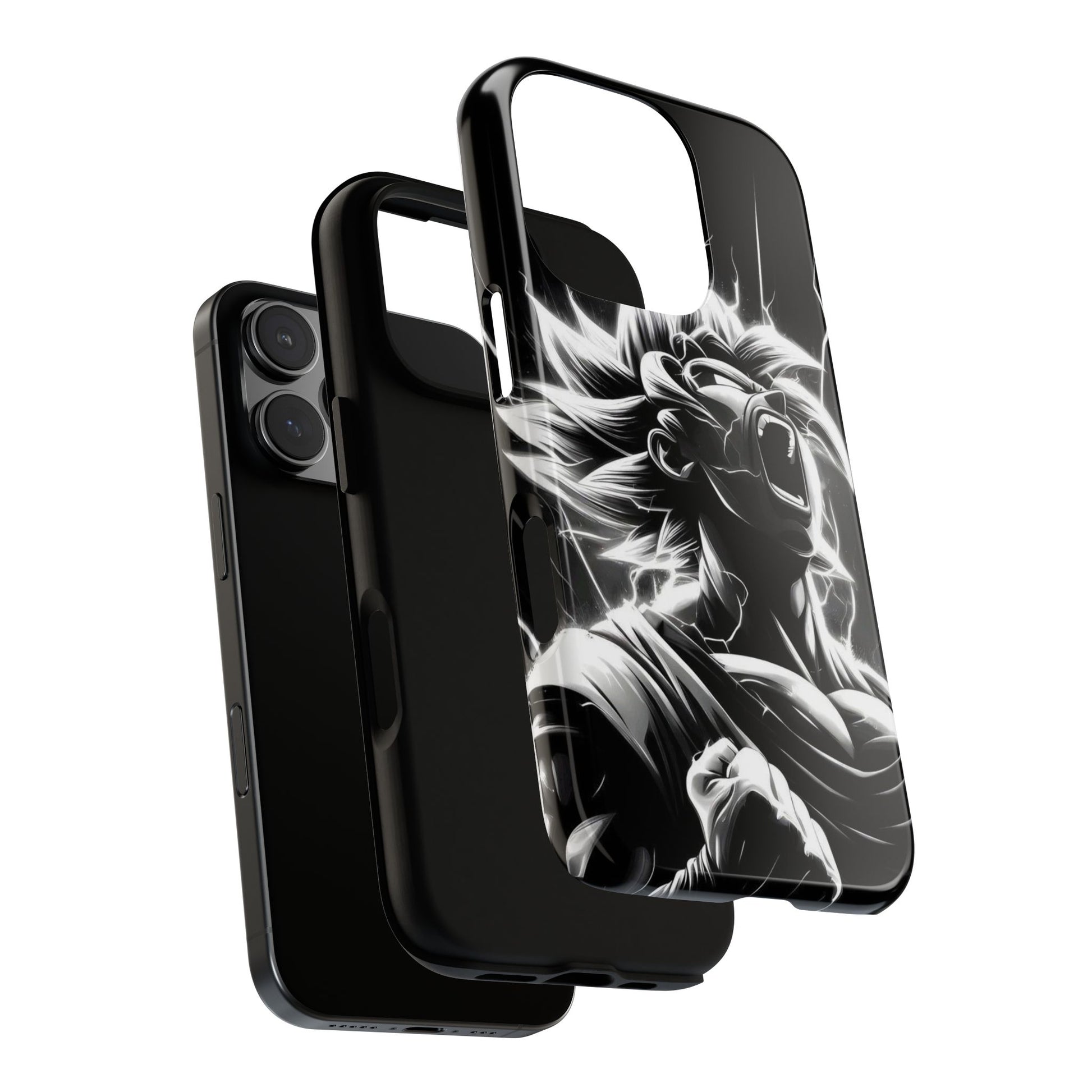Anime Saiyan Rage Dragon ball Z Tough Cases for iPhones, Samsung, and Pixel