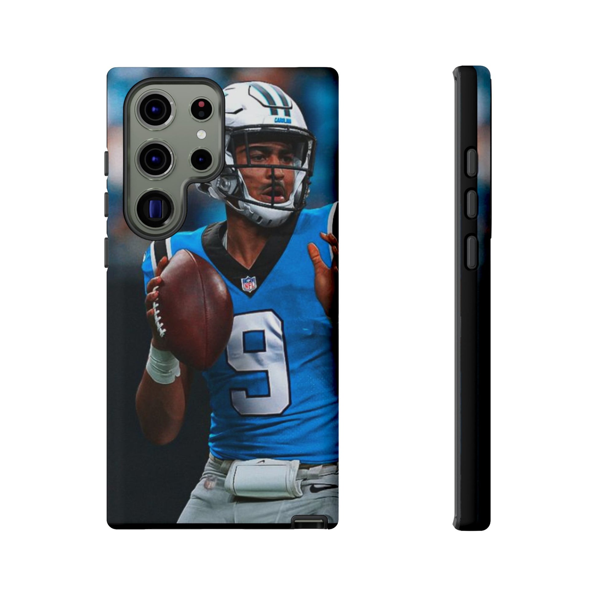 Carolina Panthers Bryce Young Football Tough Cases for iPhones, Samsung, and Pixel