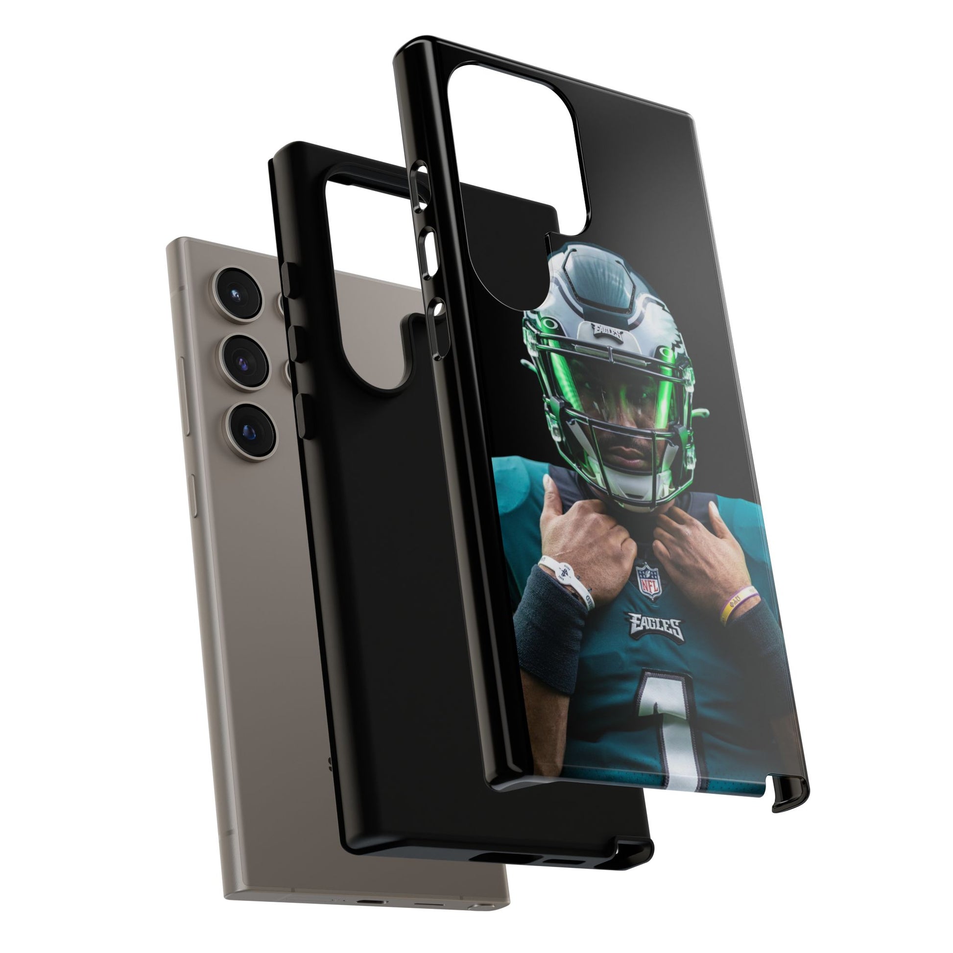 Eagles Football Jalen Hurts Tough Cases for iPhones, Samsung, and Pixel