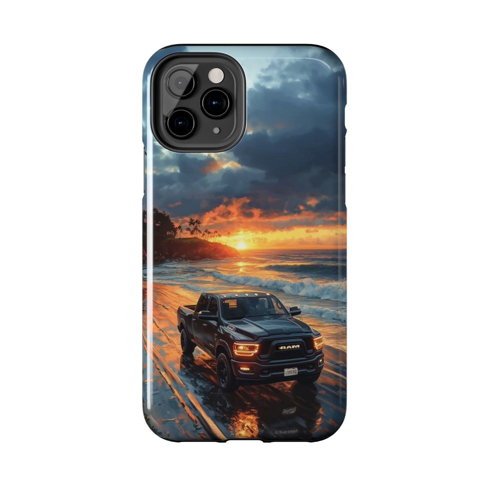 Dodge Ram Beach Phone Cases for Iphones & Samsung Phones Durable