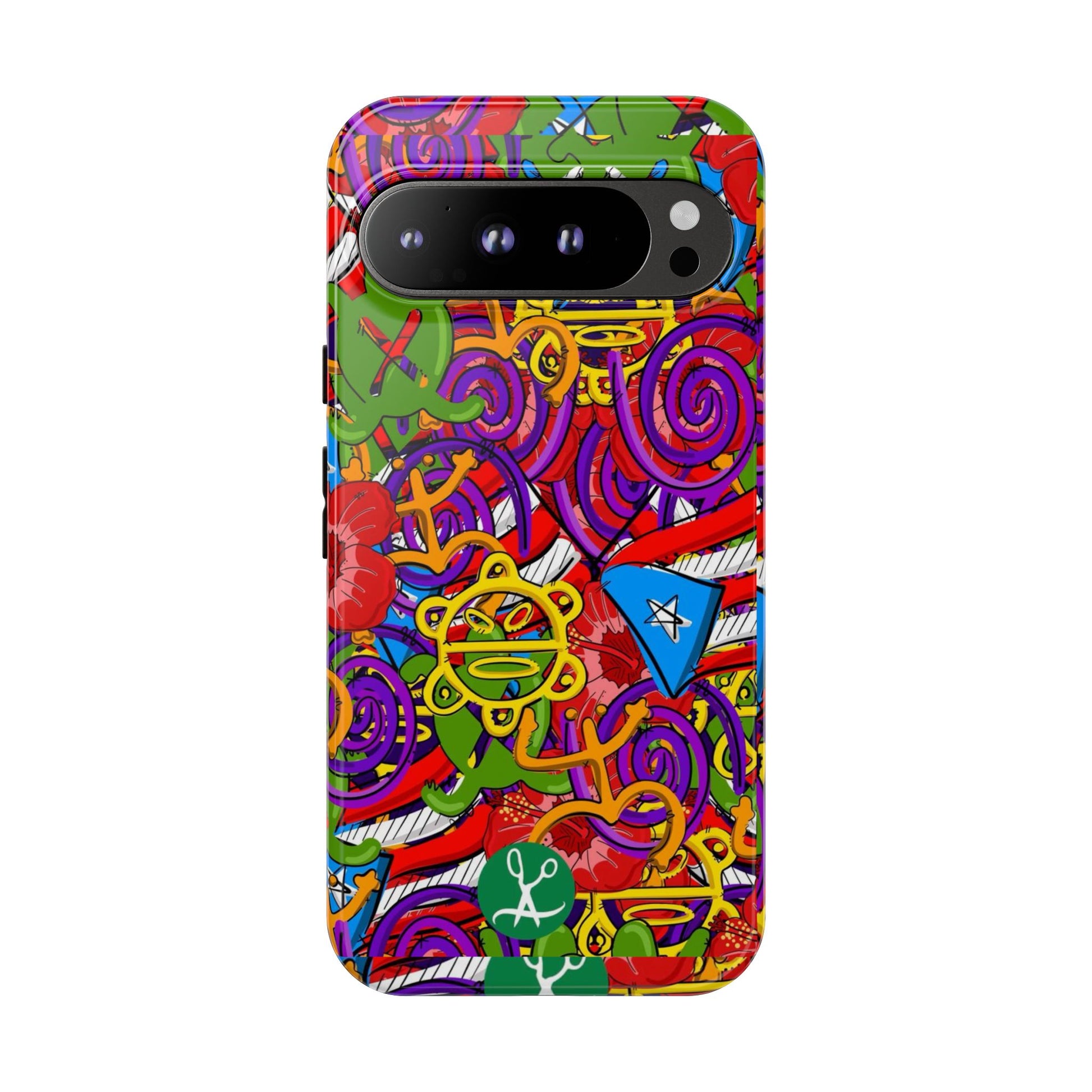 Puerto Rico Taino Tribal Art Tough Cases for iPhones, Samsung, and Pixel