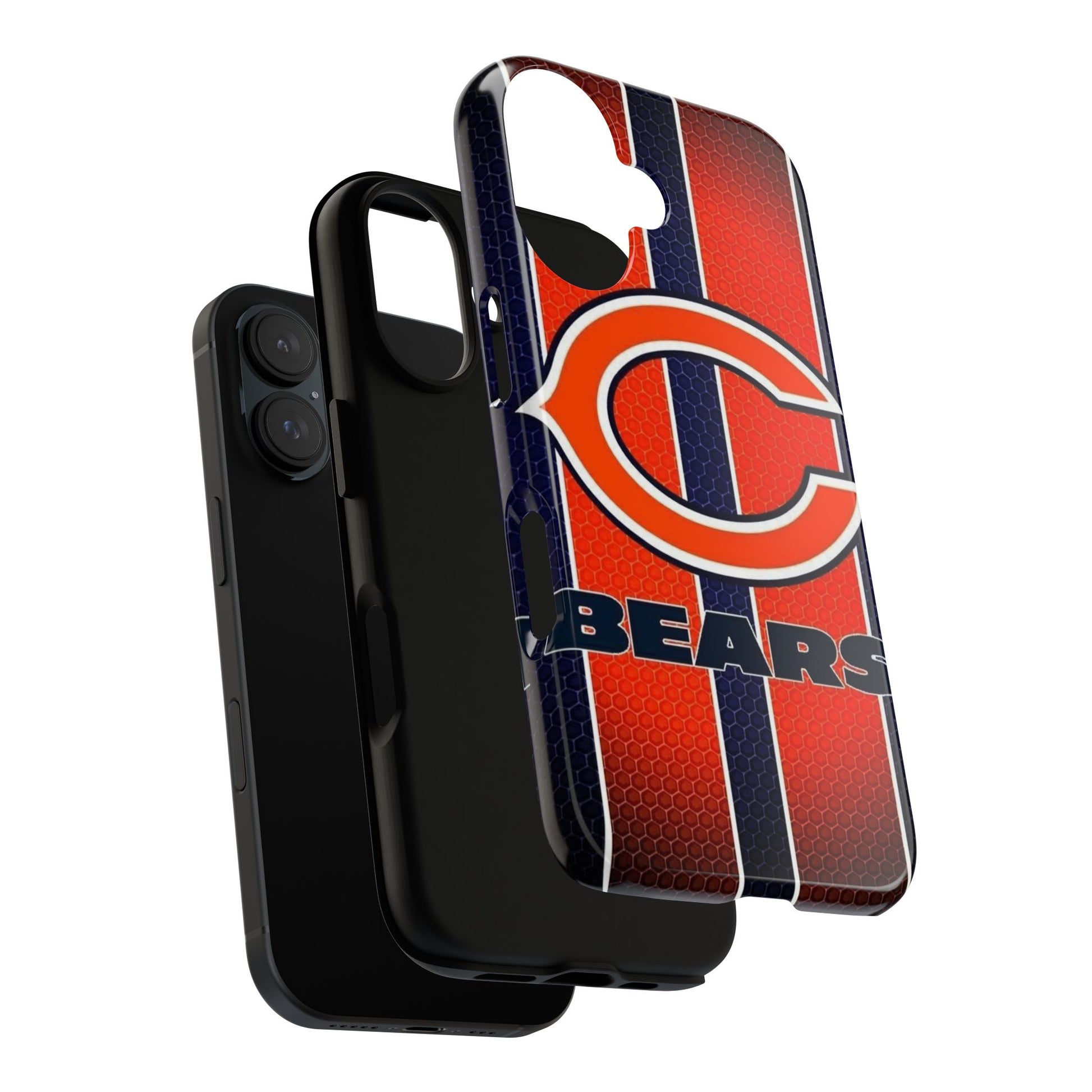 Chicago Bears Stripes Football Phone Case, Tough Cases for iPhones, Samsung, and Pixel