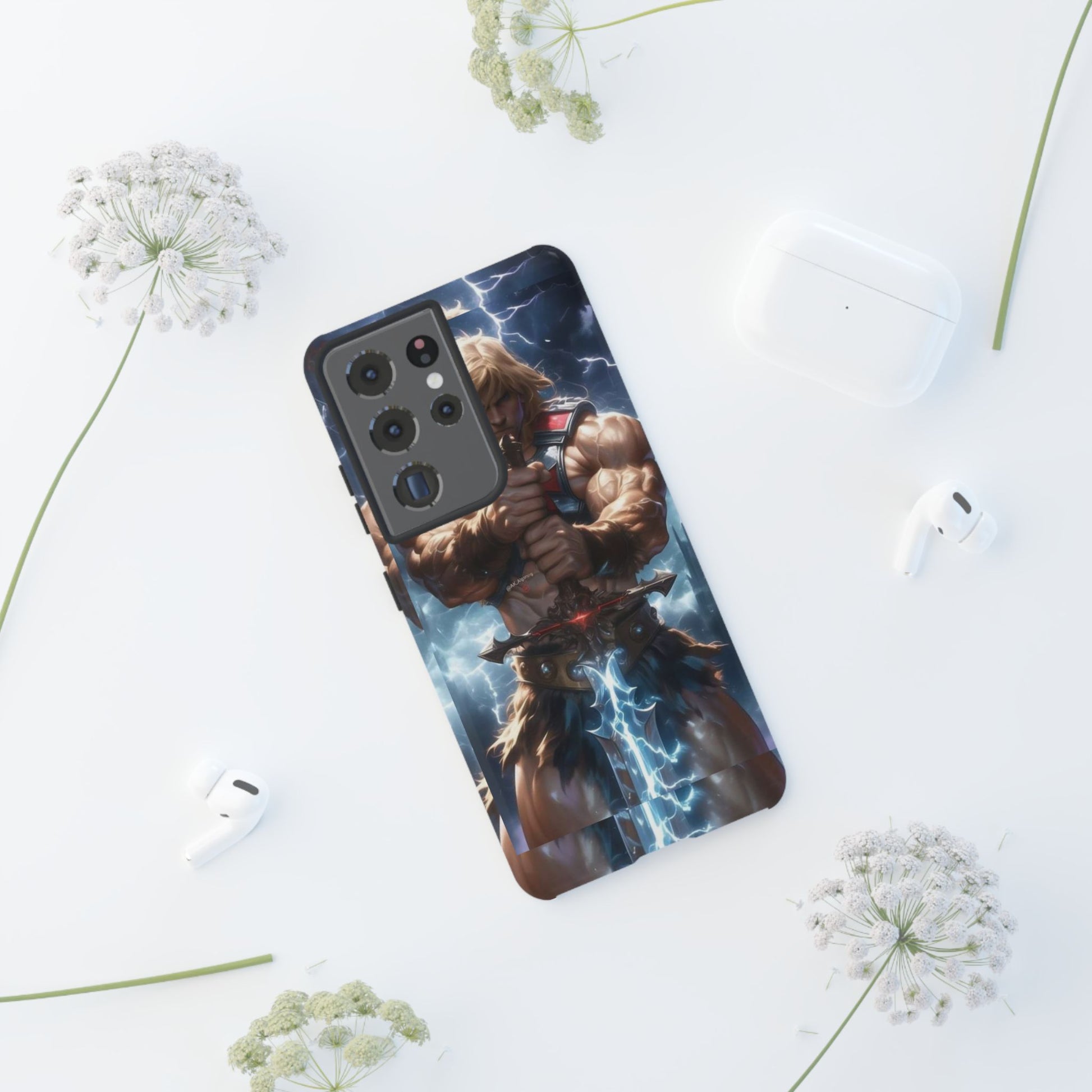 He-Man Masters of the Universe Tough Cases for iPhones, Samsung, and Pixel