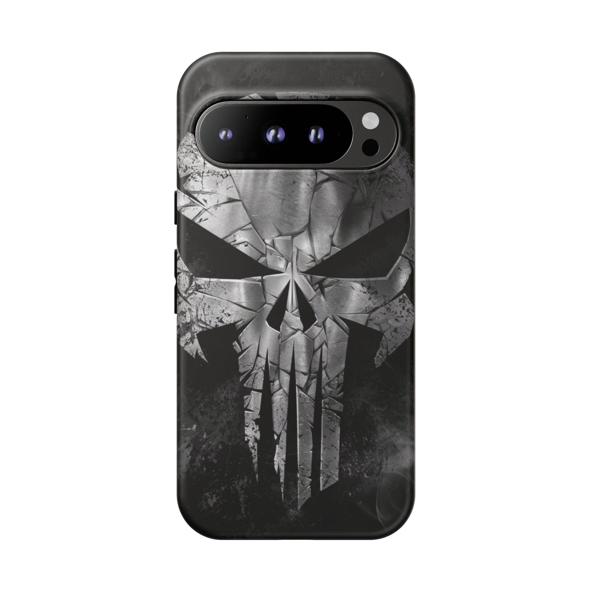 The Punisher Logo Art Tough Cases for iPhones, Samsung, and Pixel
