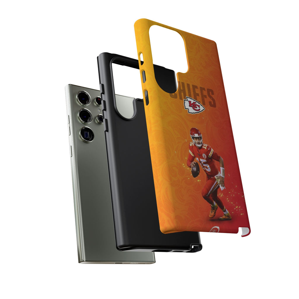 Kansas City Chiefs Patrick Mahomes Football Tough Cases for iPhones, Samsung, and Pixel
